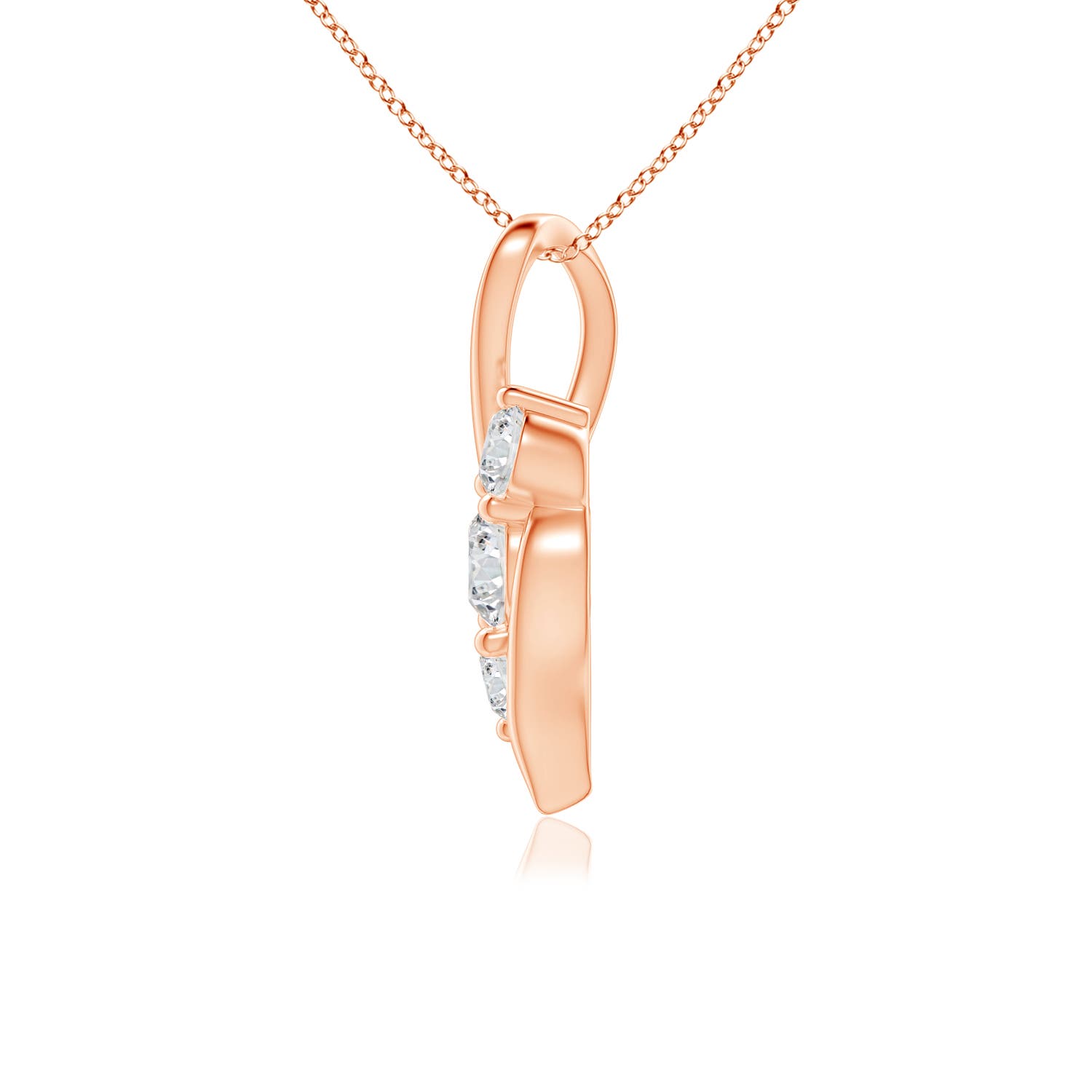 H, SI2 / 0.75 CT / 14 KT Rose Gold