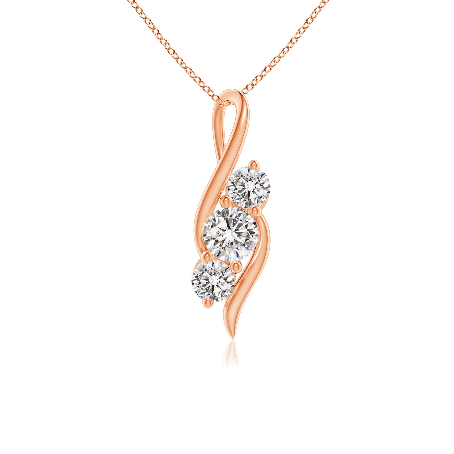 I-J, I1-I2 / 0.75 CT / 14 KT Rose Gold