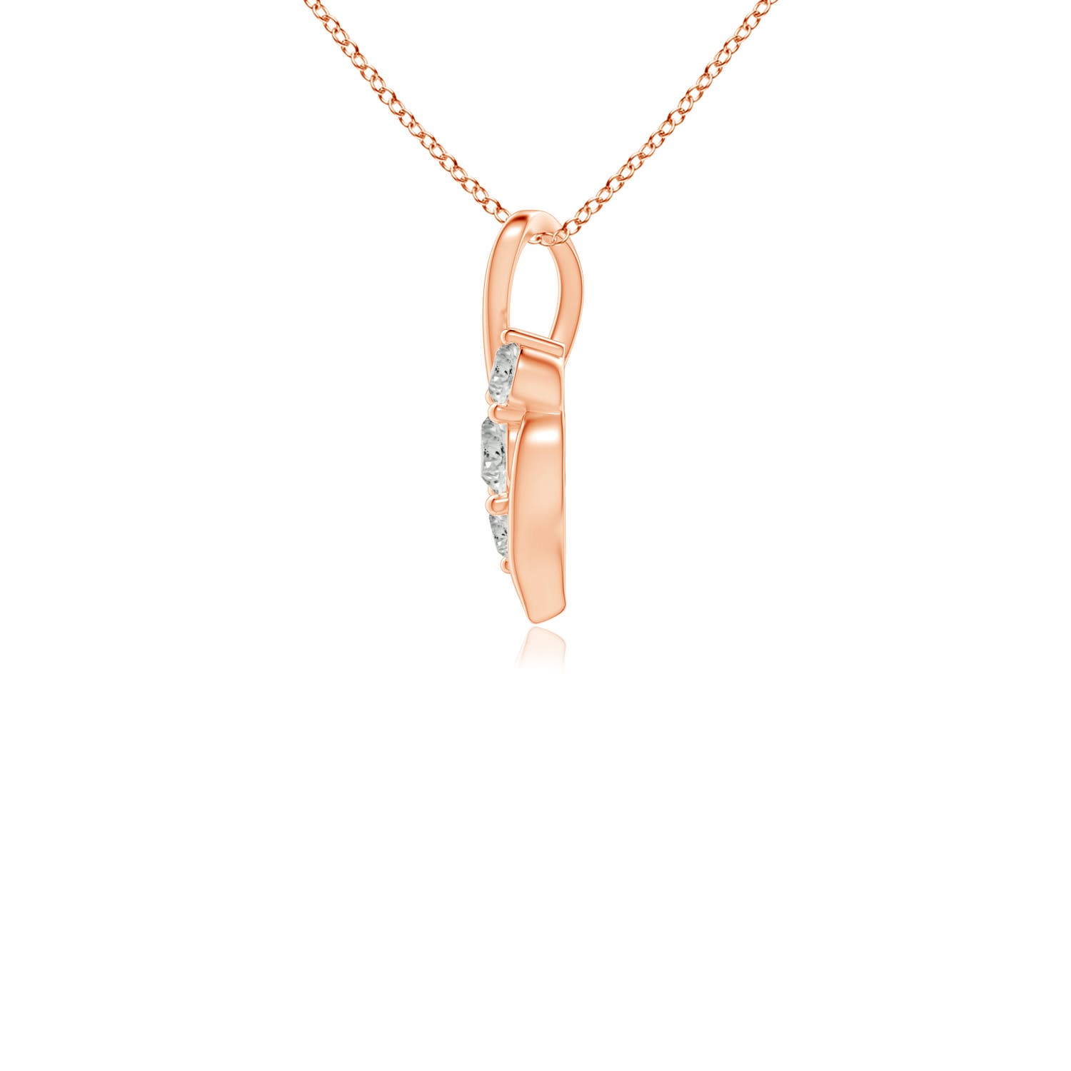 K, I3 / 0.25 CT / 14 KT Rose Gold