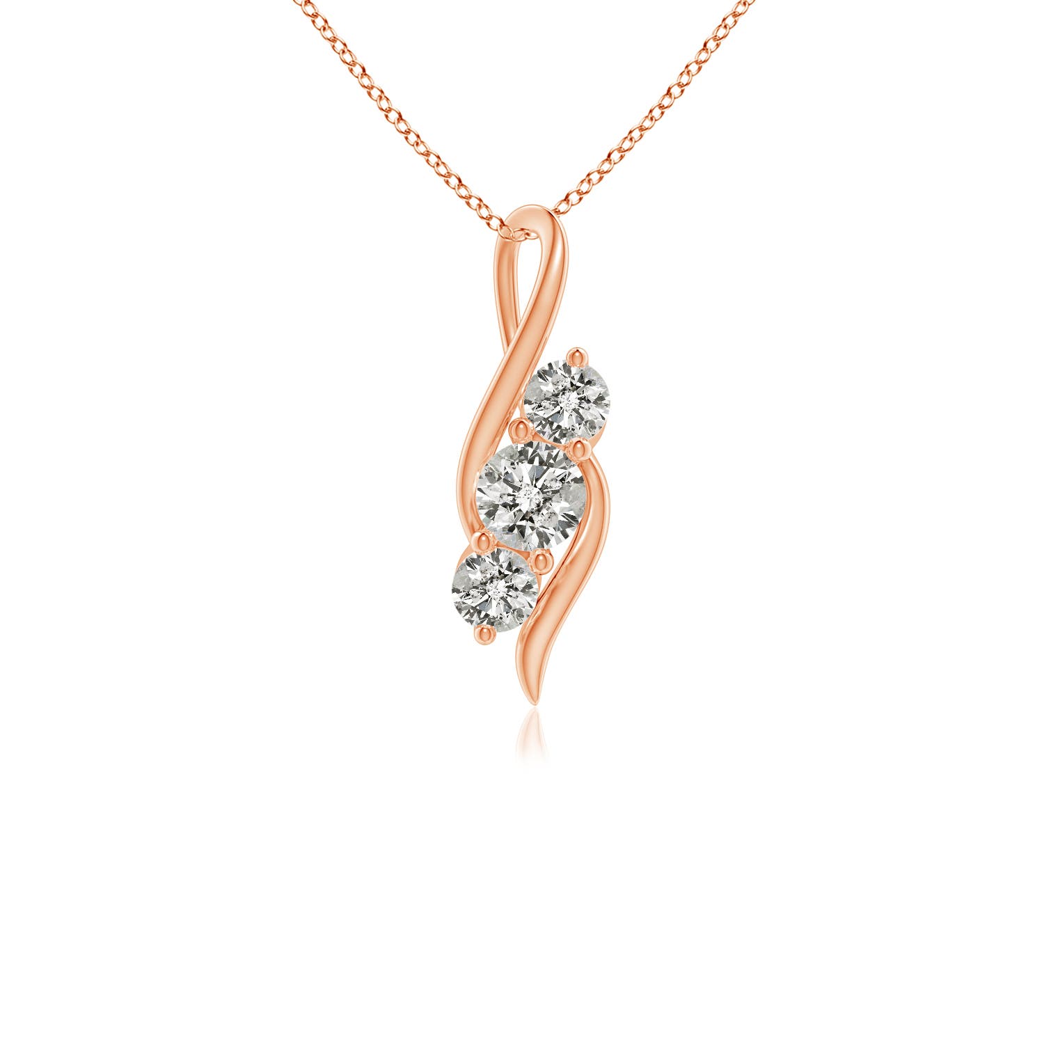 K, I3 / 0.5 CT / 14 KT Rose Gold