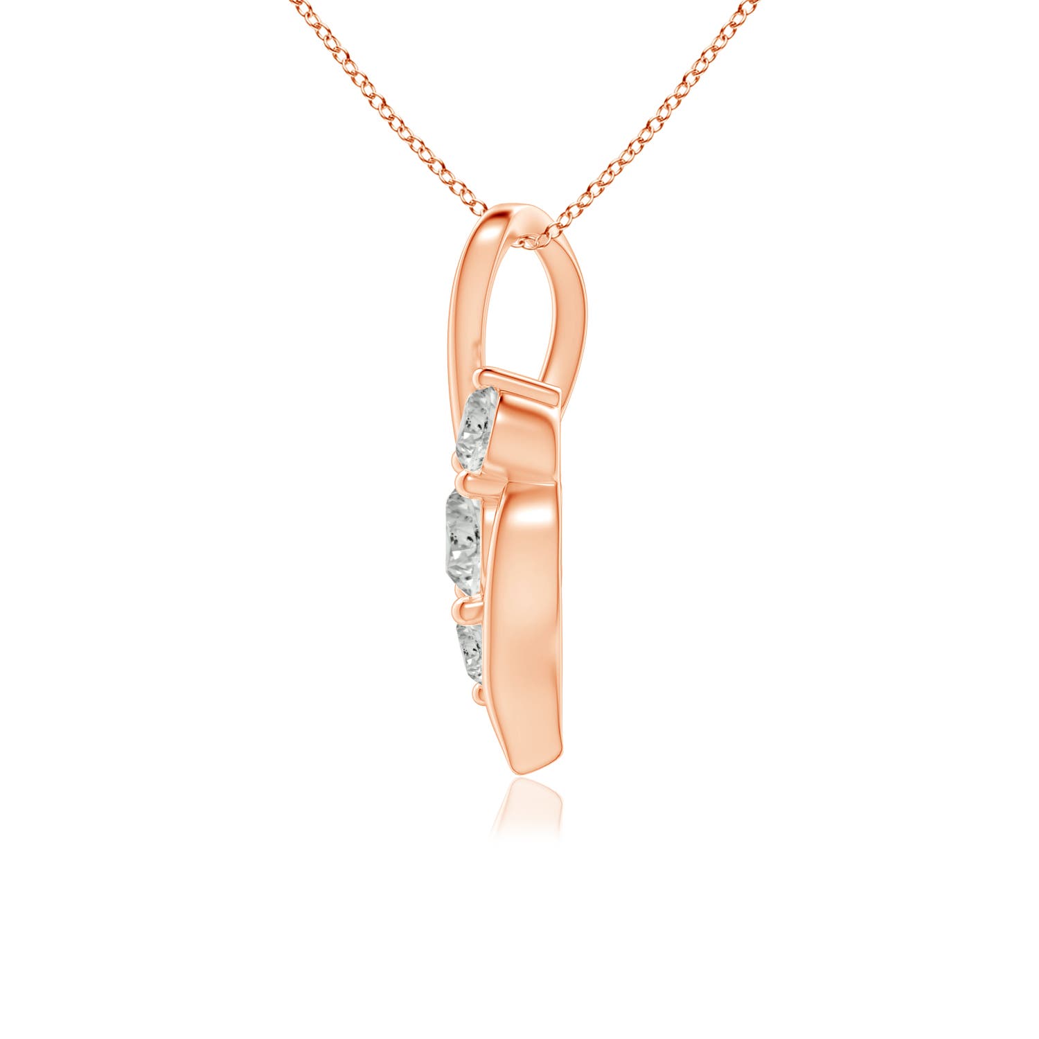 K, I3 / 0.75 CT / 14 KT Rose Gold