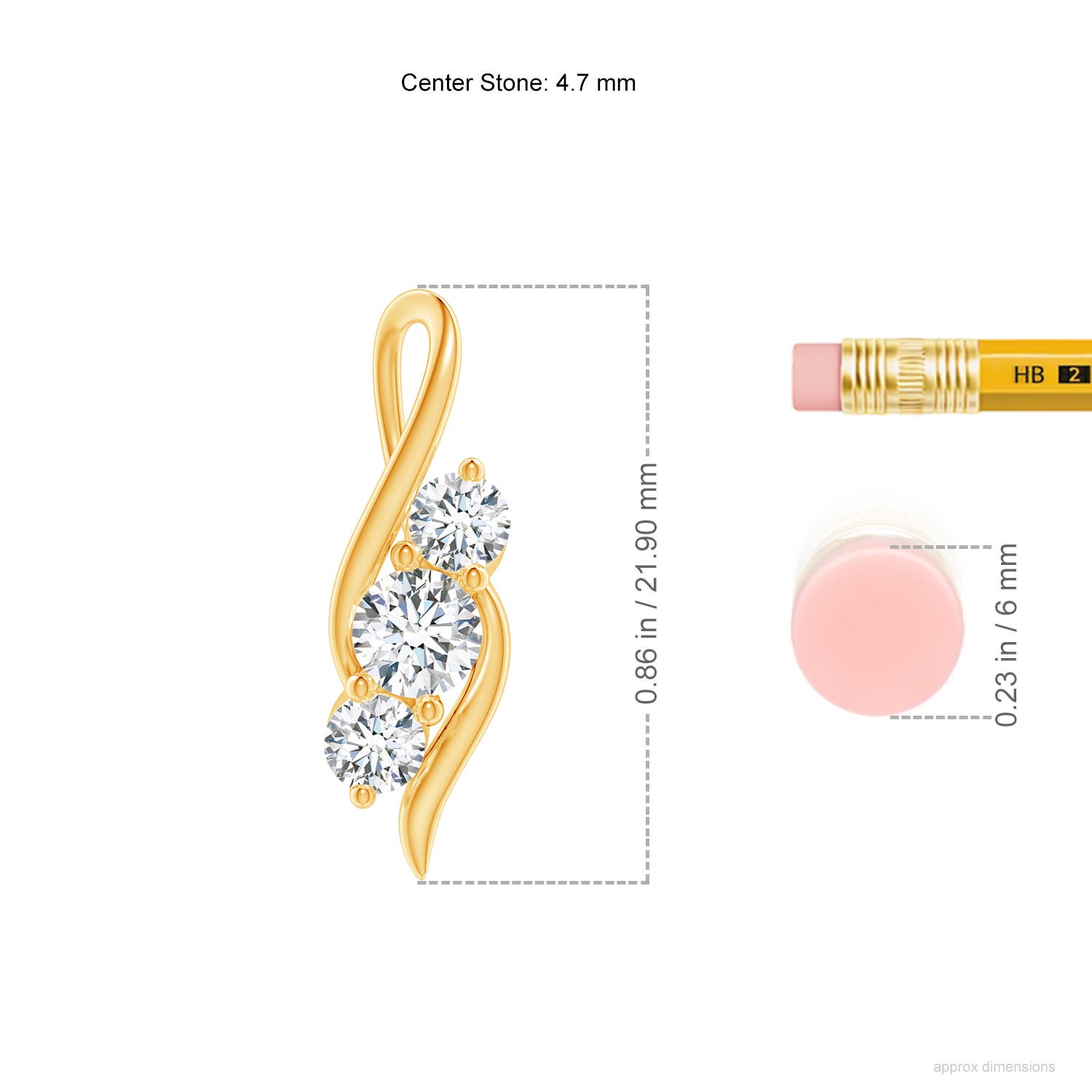 G, VS2 / 0.75 CT / 14 KT Yellow Gold