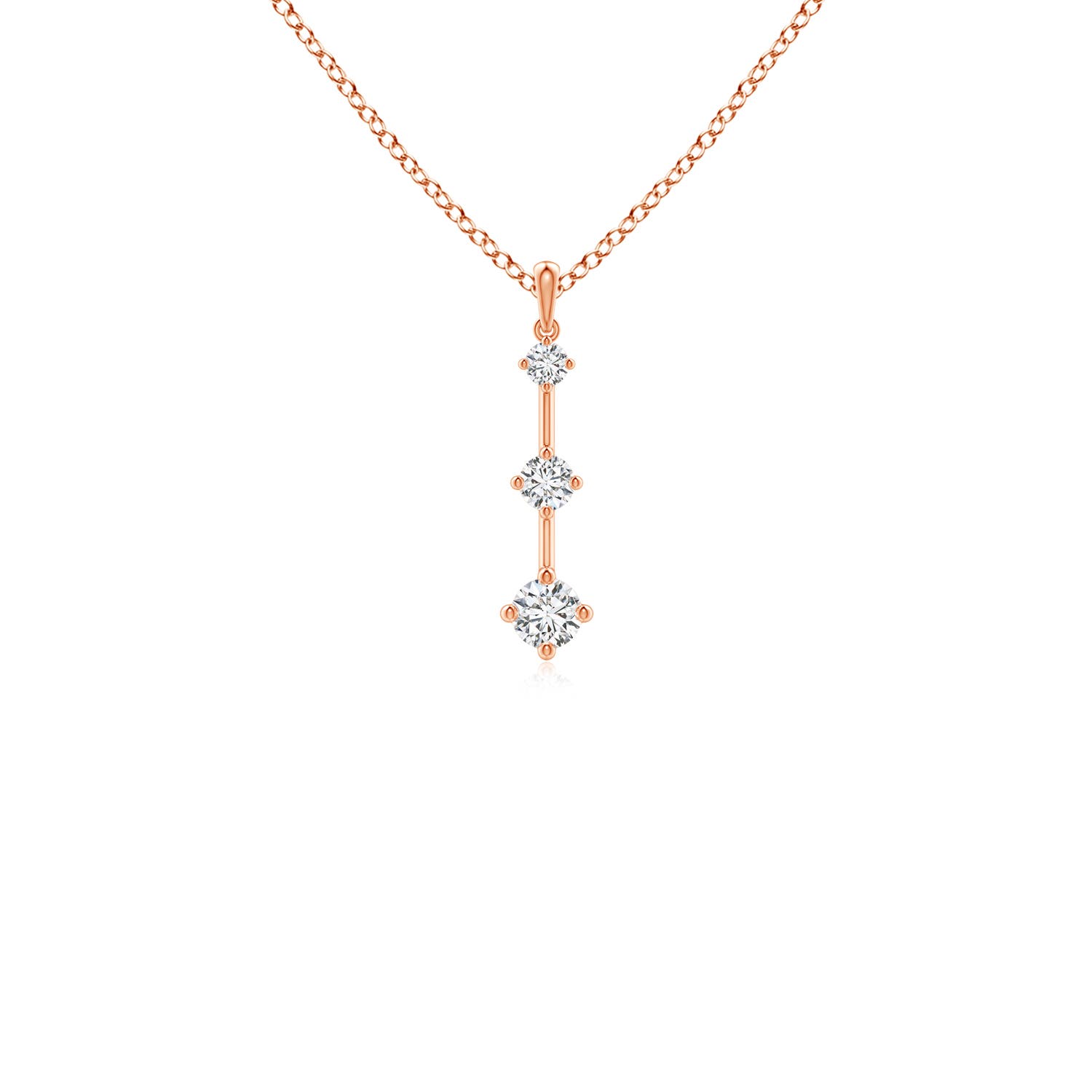 H, SI2 / 0.26 CT / 14 KT Rose Gold