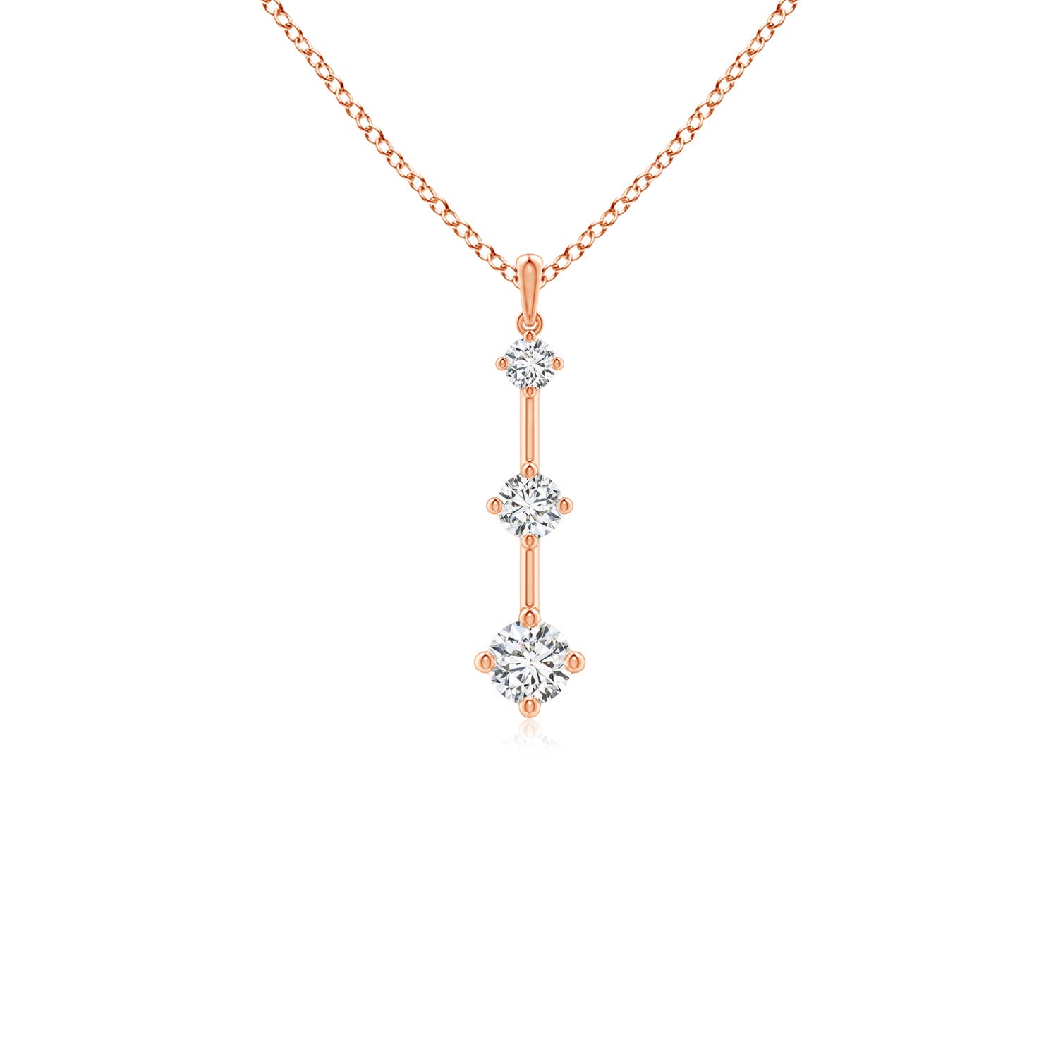 H, SI2 / 0.51 CT / 14 KT Rose Gold