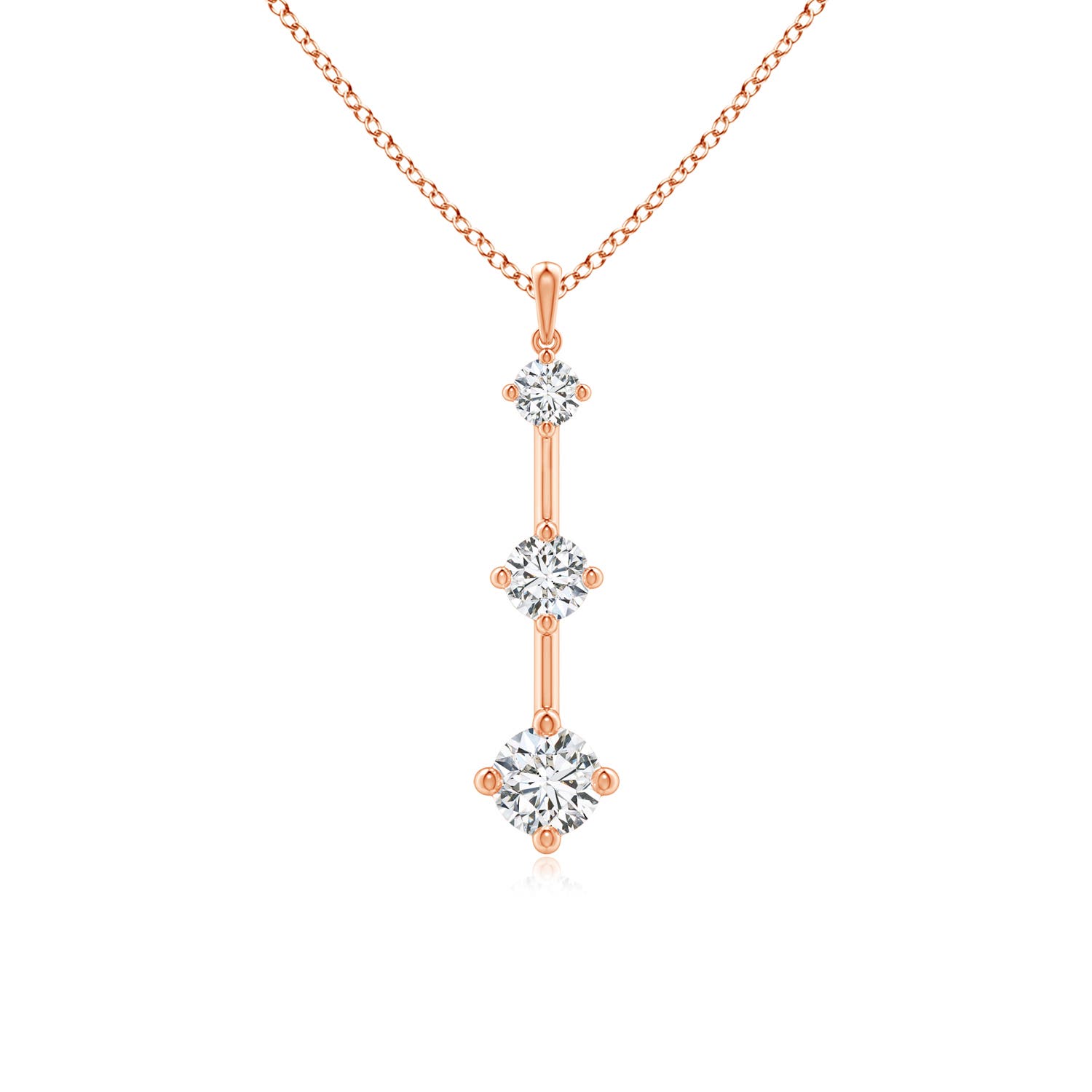 H, SI2 / 1.02 CT / 14 KT Rose Gold