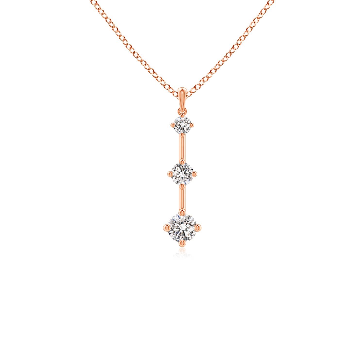 I-J, I1-I2 / 0.51 CT / 14 KT Rose Gold