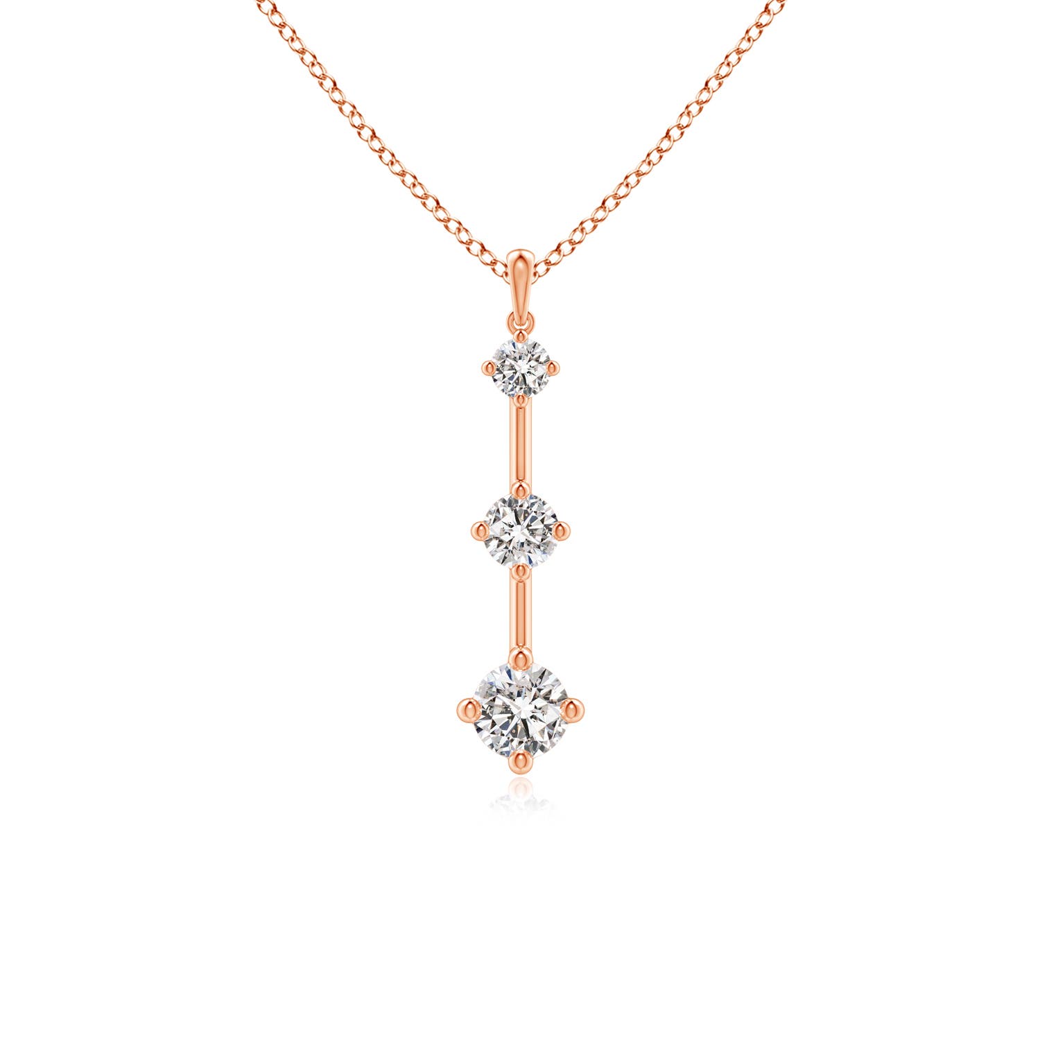 I-J, I1-I2 / 0.75 CT / 14 KT Rose Gold