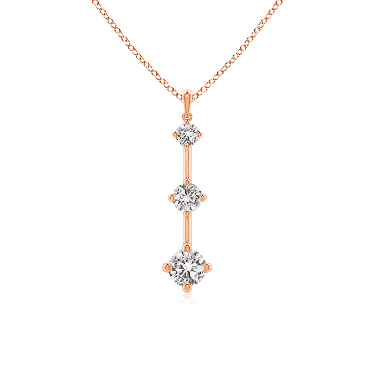 I-J, I1-I2 / 1.02 CT / 14 KT Rose Gold