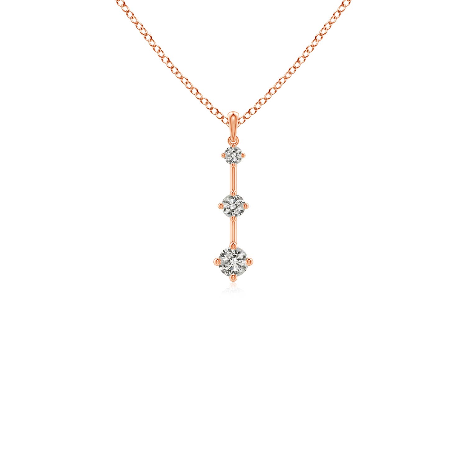 K, I3 / 0.26 CT / 14 KT Rose Gold