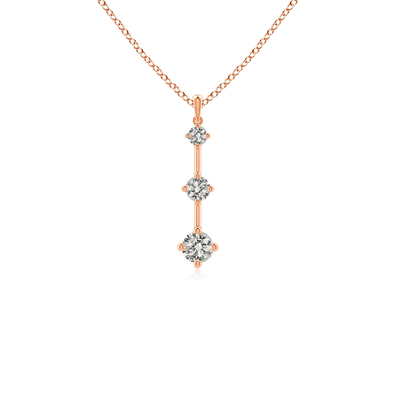 K, I3 / 0.51 CT / 14 KT Rose Gold