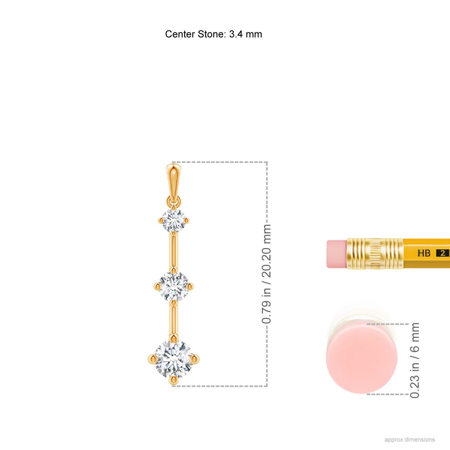 G, VS2 / 0.26 CT / 14 KT Yellow Gold