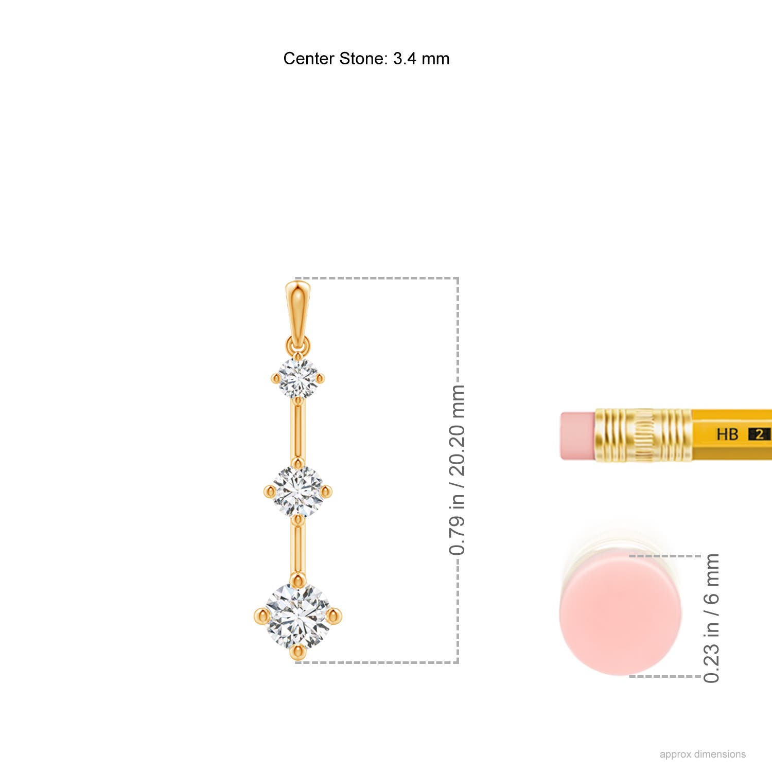 H, SI2 / 0.26 CT / 14 KT Yellow Gold