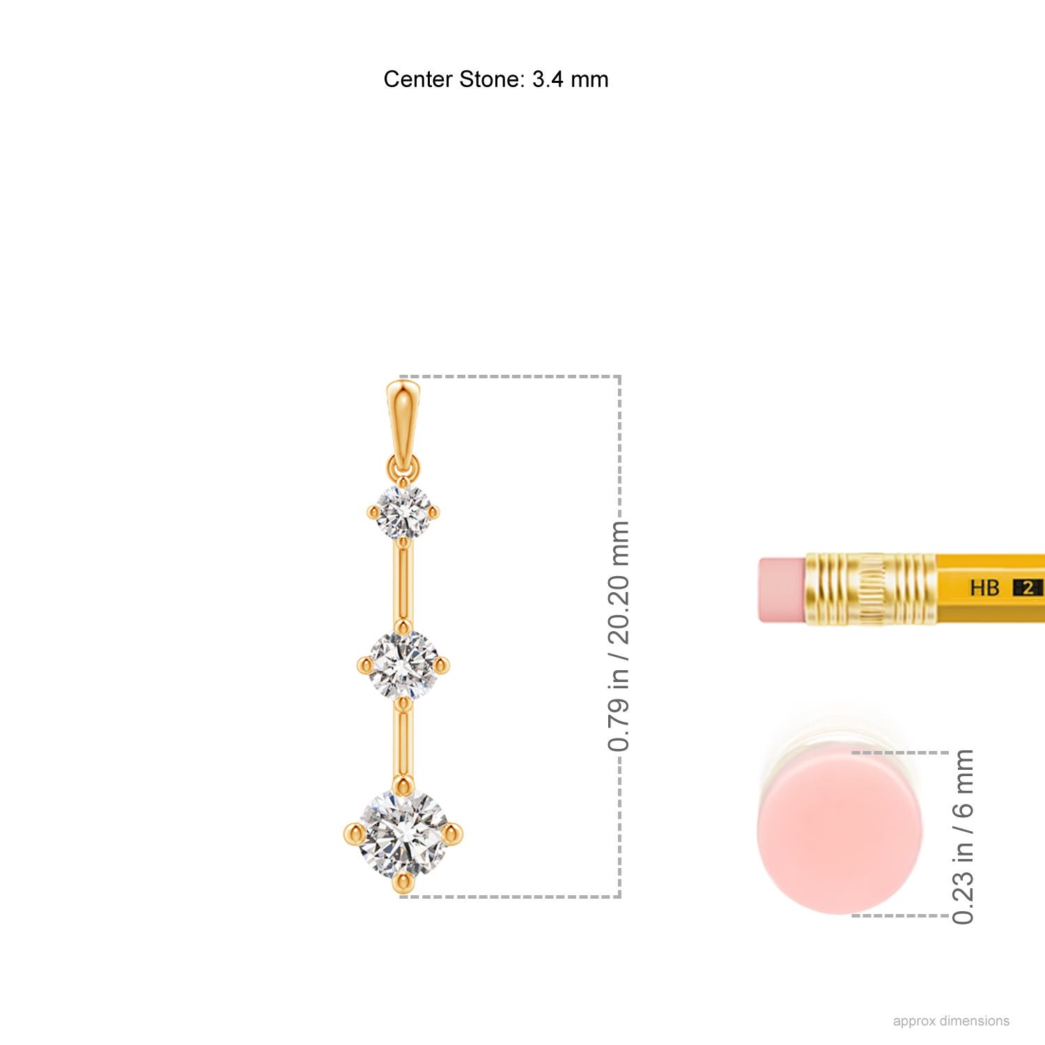 I-J, I1-I2 / 0.26 CT / 14 KT Yellow Gold