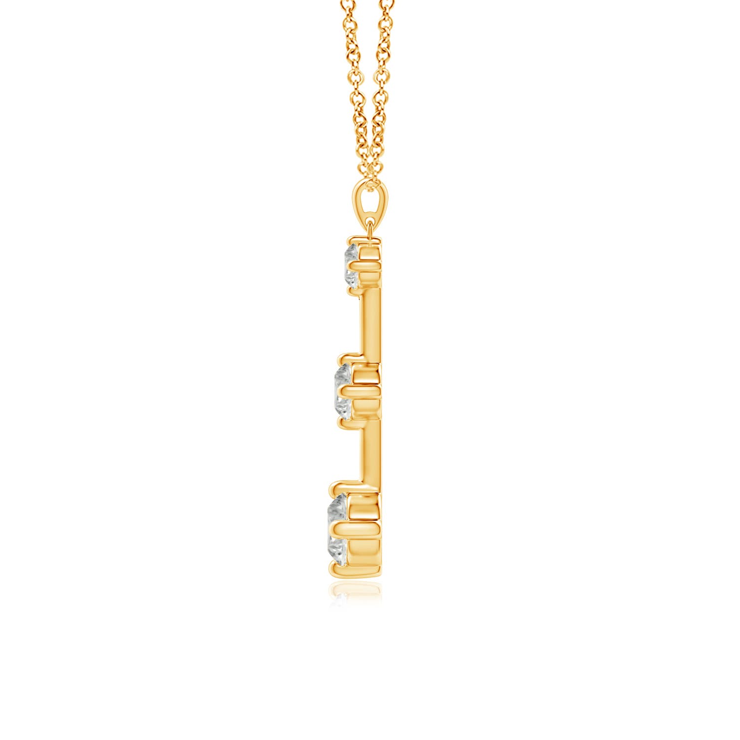 K, I3 / 1.02 CT / 14 KT Yellow Gold