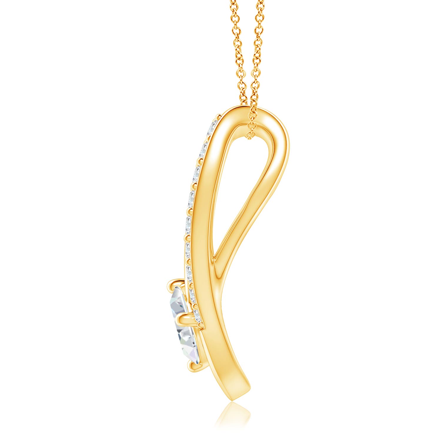 H, SI2 / 0.14 CT / 14 KT Yellow Gold