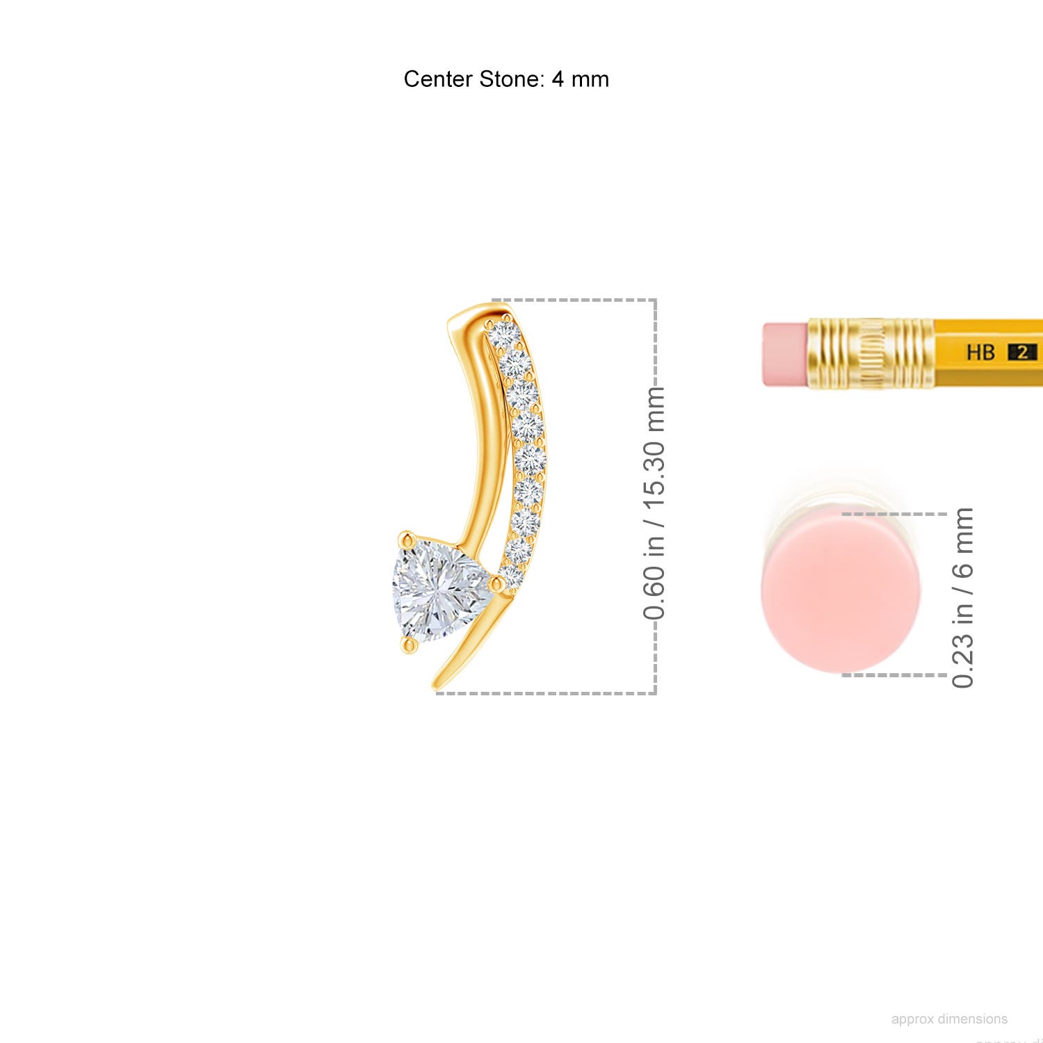 H, SI2 / 0.14 CT / 14 KT Yellow Gold