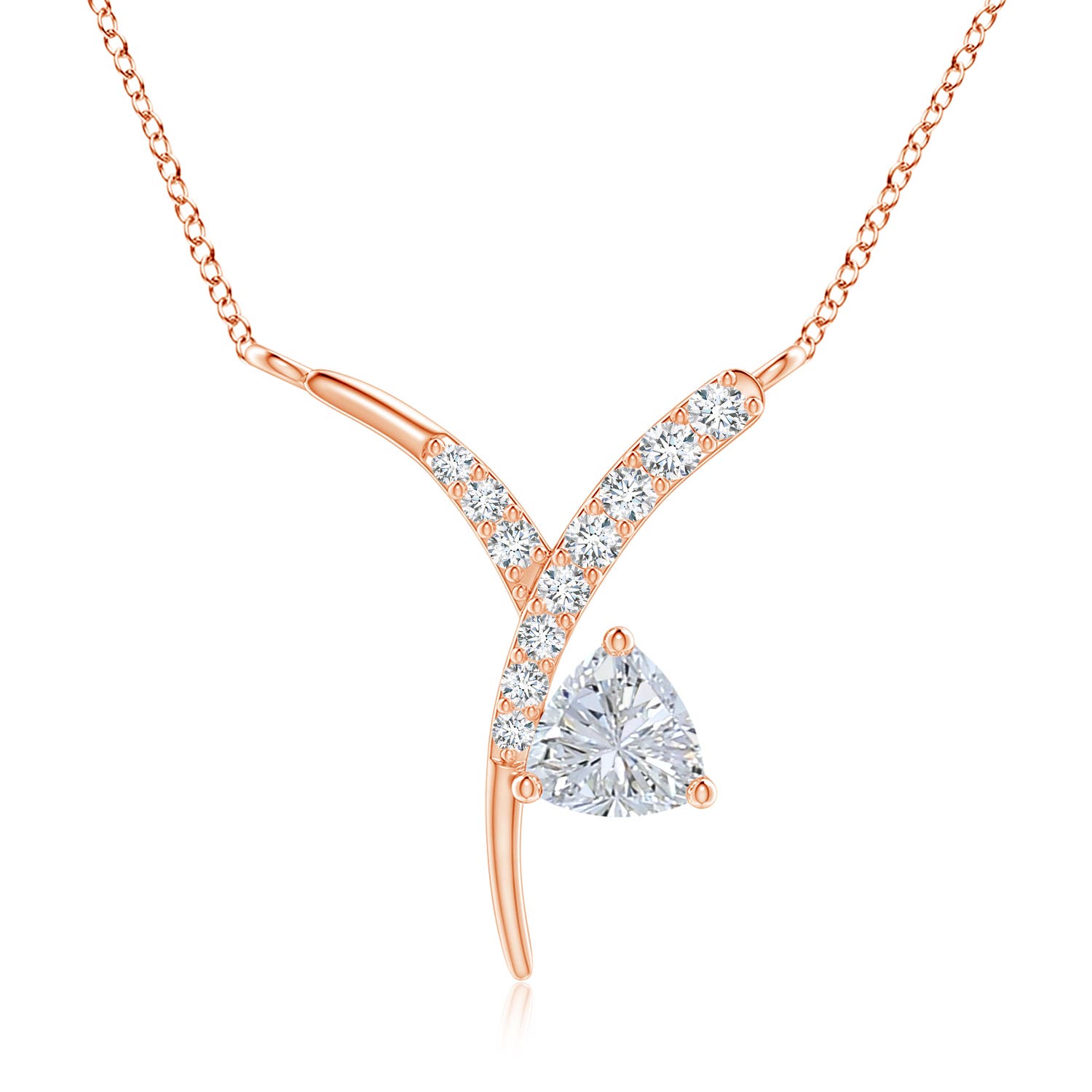 G, VS2 / 0.15 CT / 14 KT Rose Gold