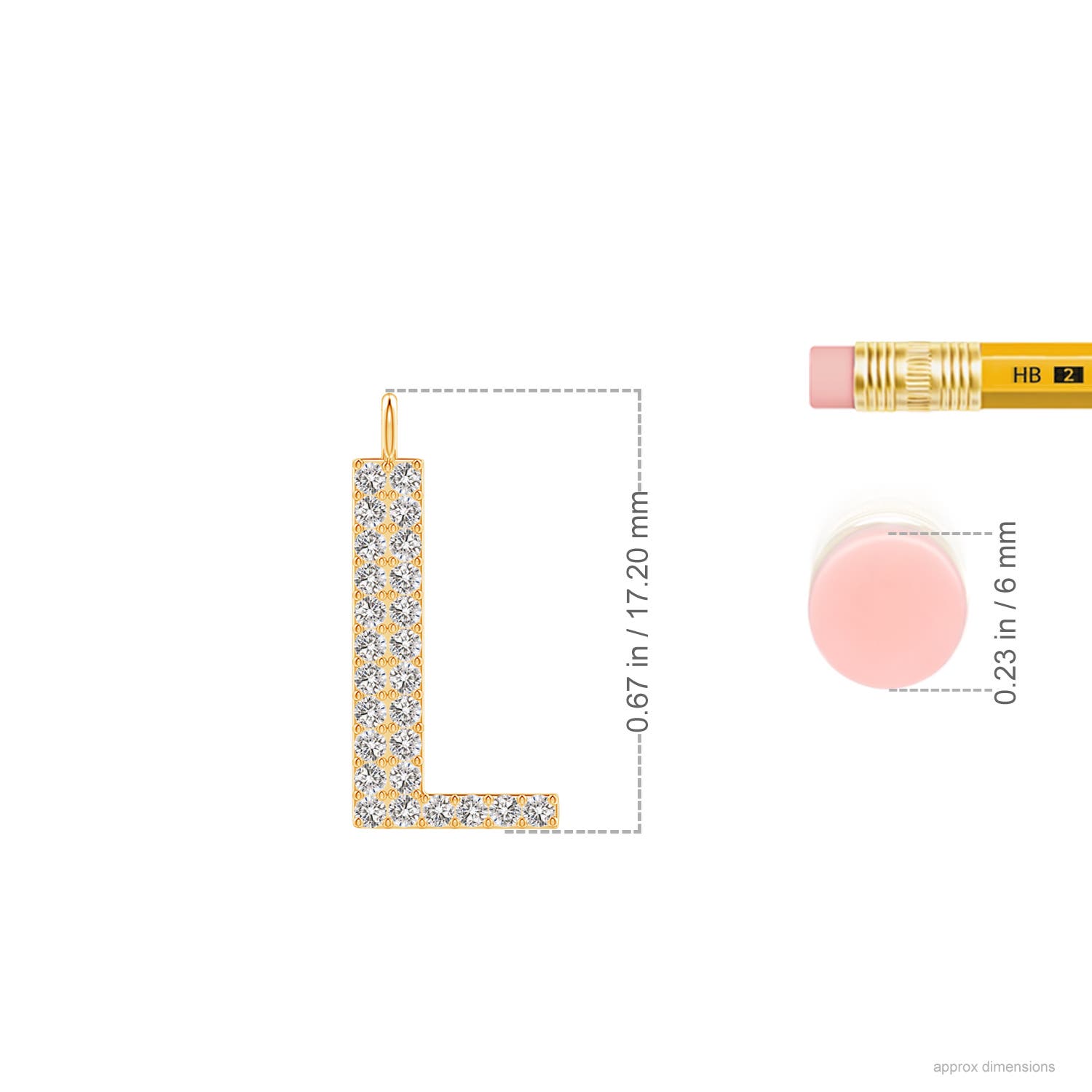 I-J, I1-I2 / 0.21 CT / 14 KT Yellow Gold