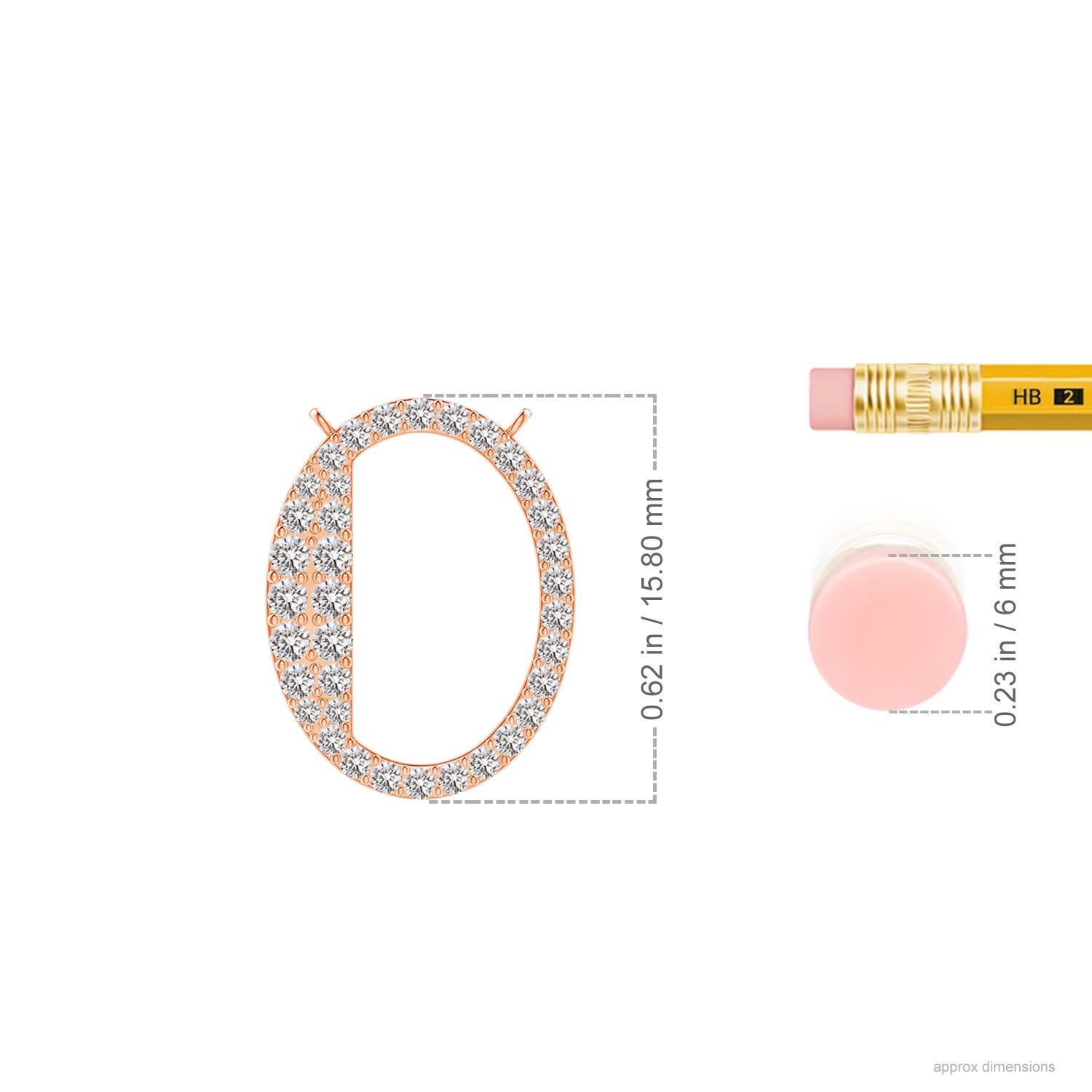 I-J, I1-I2 / 0.31 CT / 14 KT Rose Gold