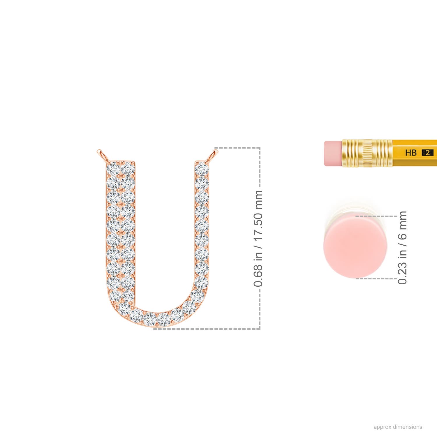 G, VS2 / 0.25 CT / 14 KT Rose Gold