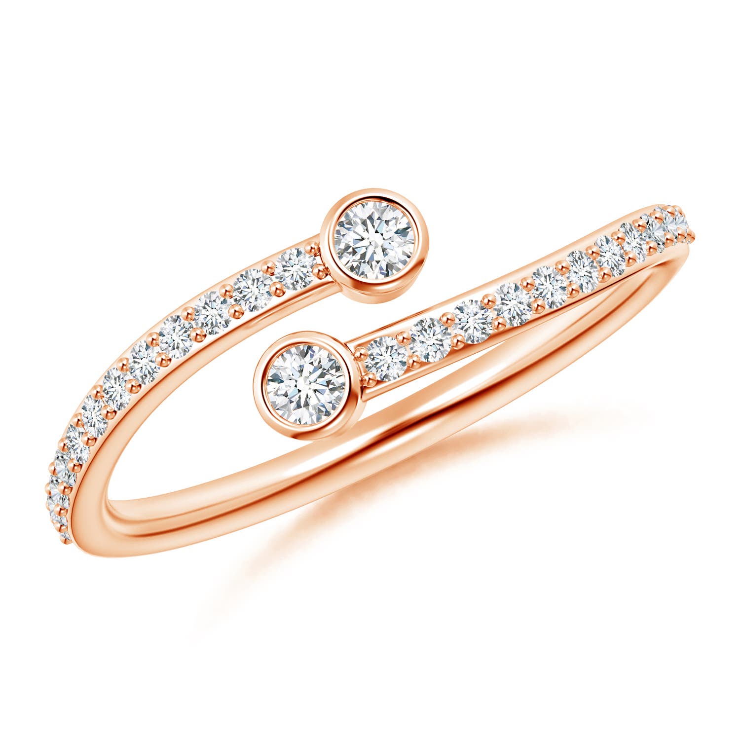 G, VS2 / 0.3 CT / 14 KT Rose Gold