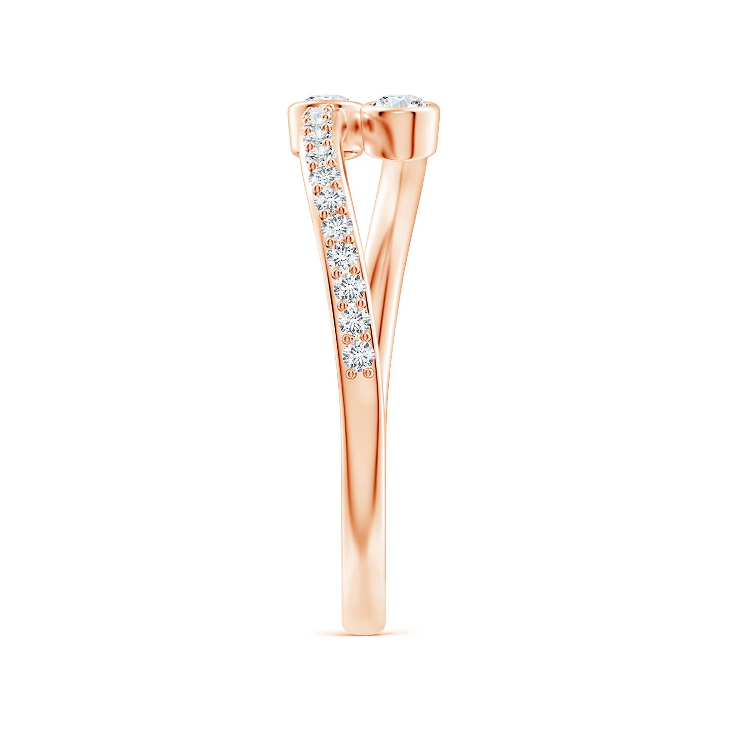 G, VS2 / 0.3 CT / 14 KT Rose Gold