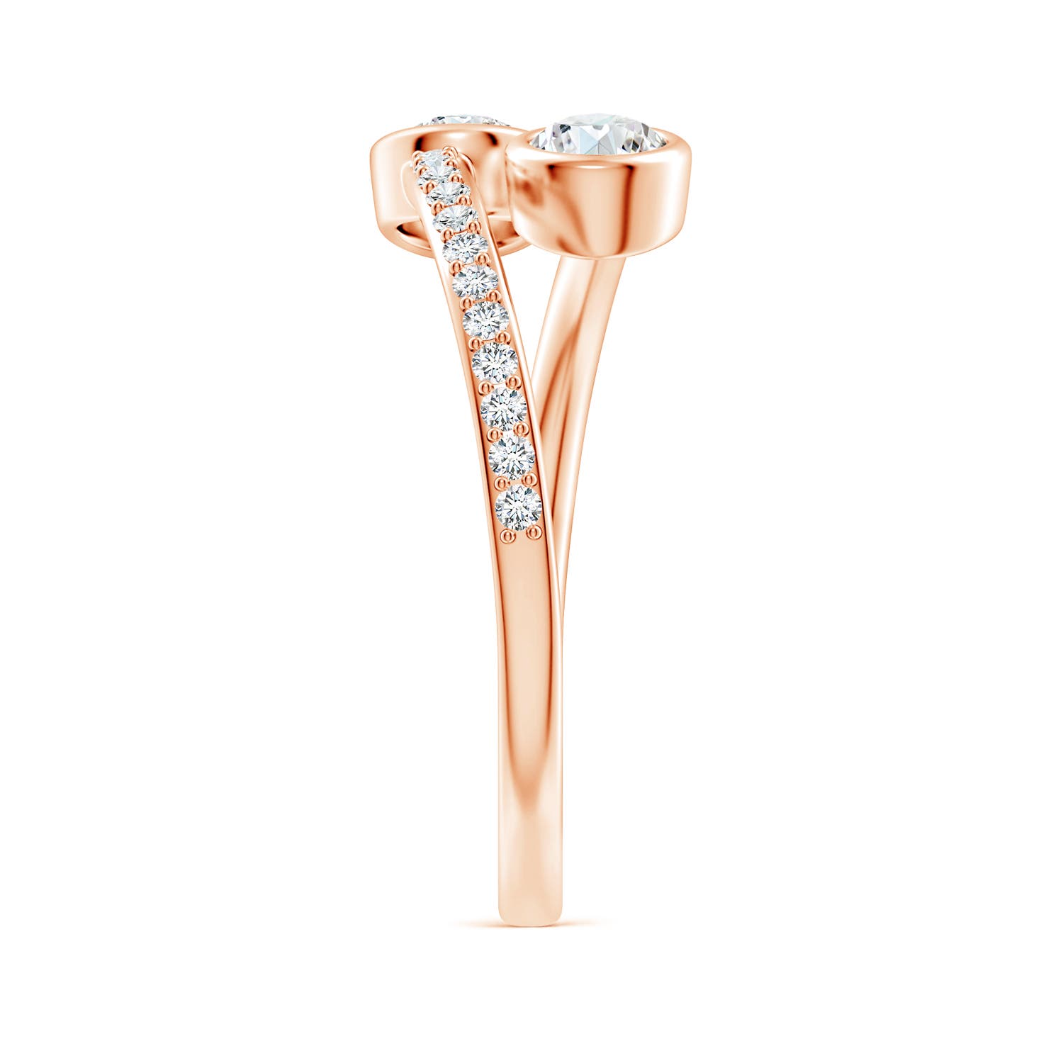 G, VS2 / 0.55 CT / 14 KT Rose Gold