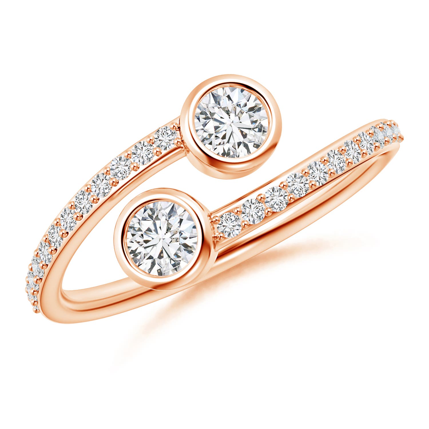 H, SI2 / 0.55 CT / 14 KT Rose Gold