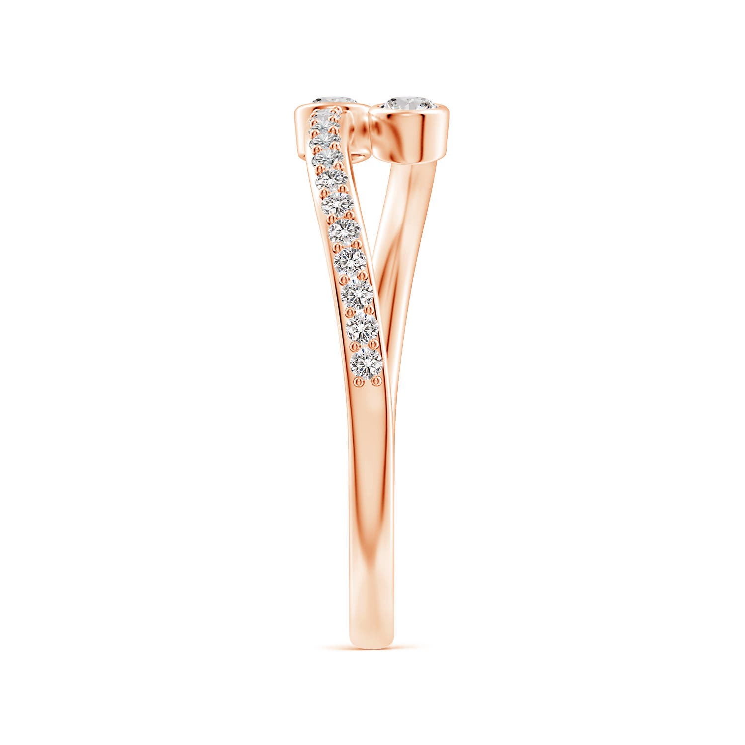 I-J, I1-I2 / 0.3 CT / 14 KT Rose Gold