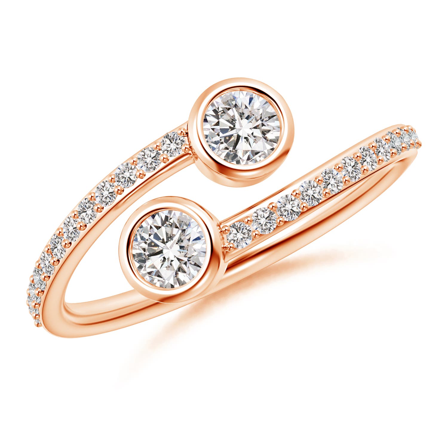 I-J, I1-I2 / 0.55 CT / 14 KT Rose Gold