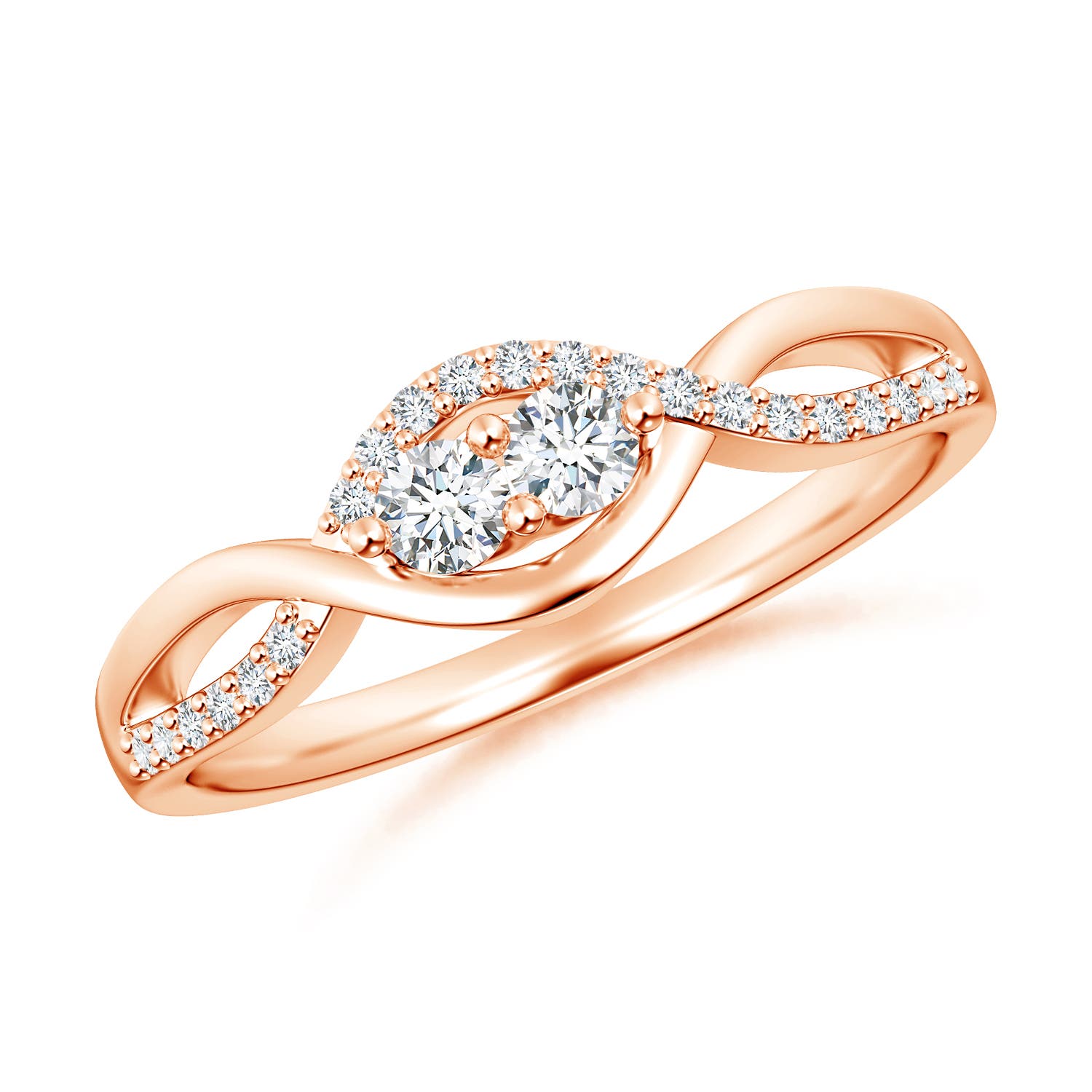 G, VS2 / 0.26 CT / 14 KT Rose Gold