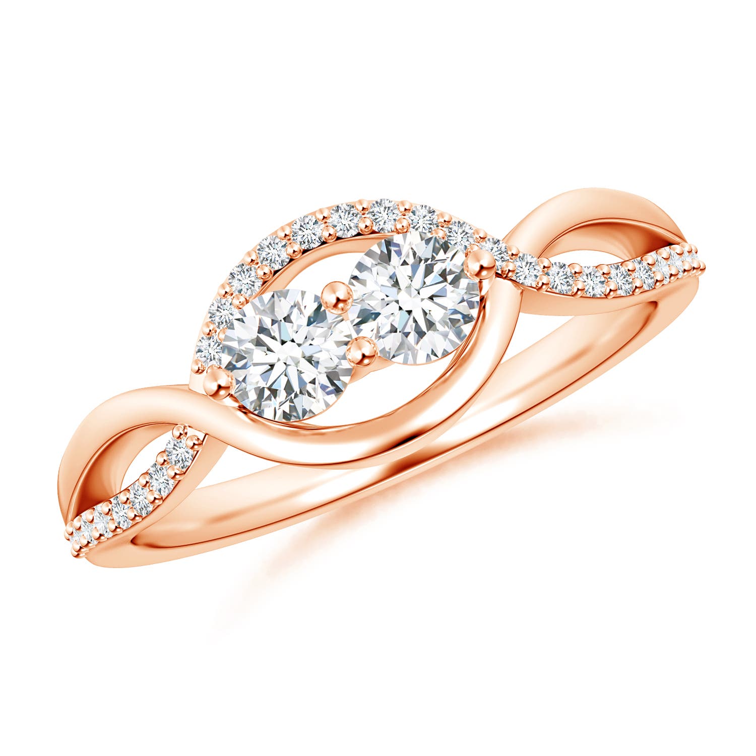 G, VS2 / 0.54 CT / 14 KT Rose Gold