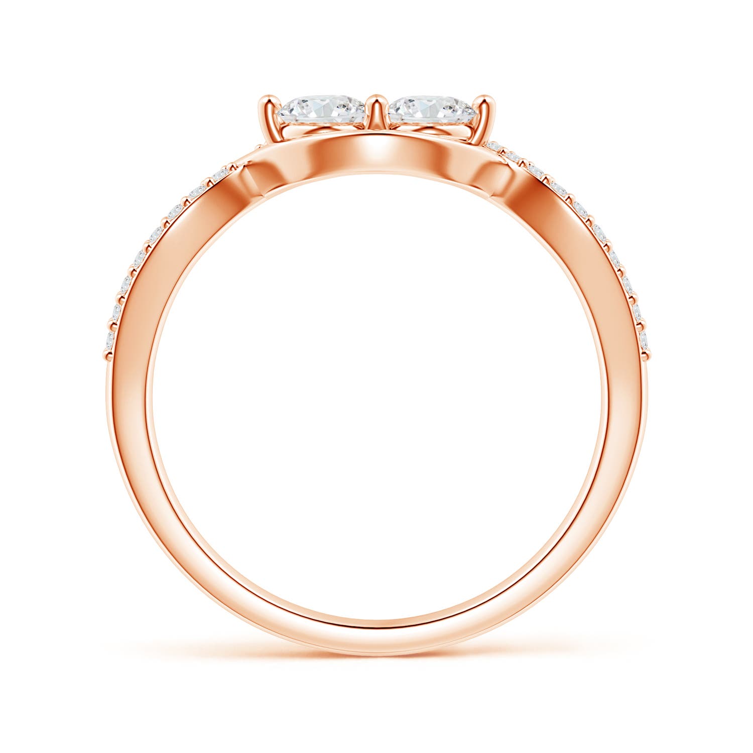 G, VS2 / 0.54 CT / 14 KT Rose Gold