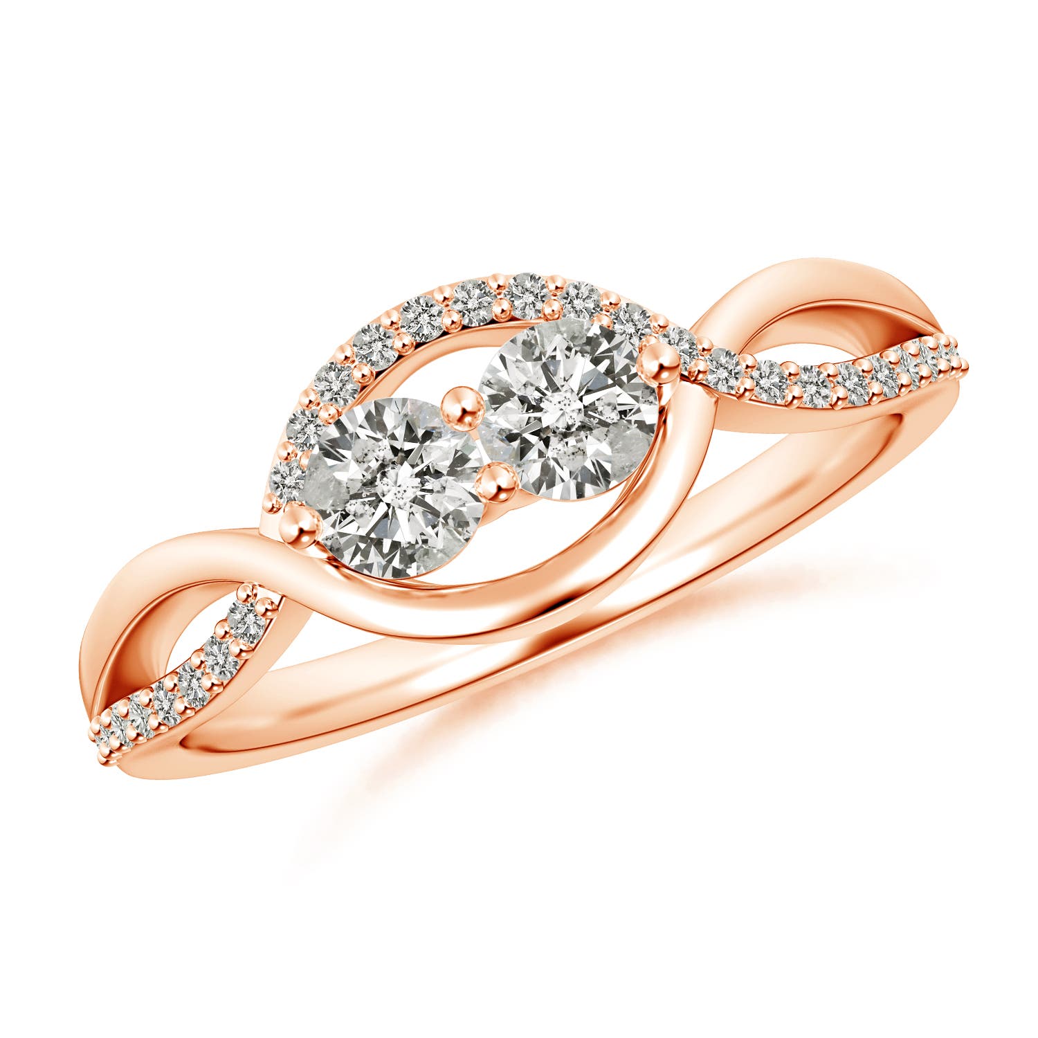 K, I3 / 0.54 CT / 14 KT Rose Gold