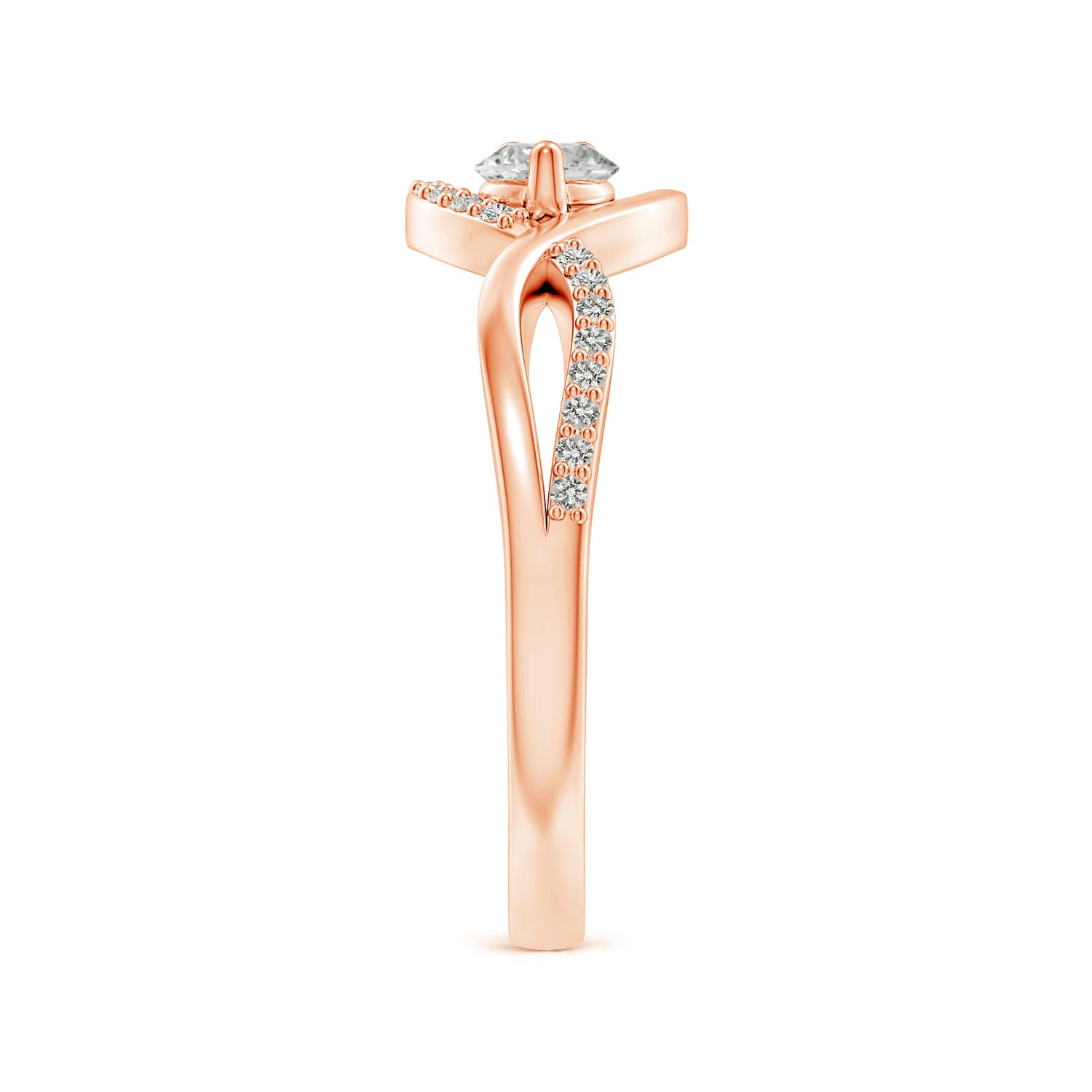 K, I3 / 0.54 CT / 14 KT Rose Gold