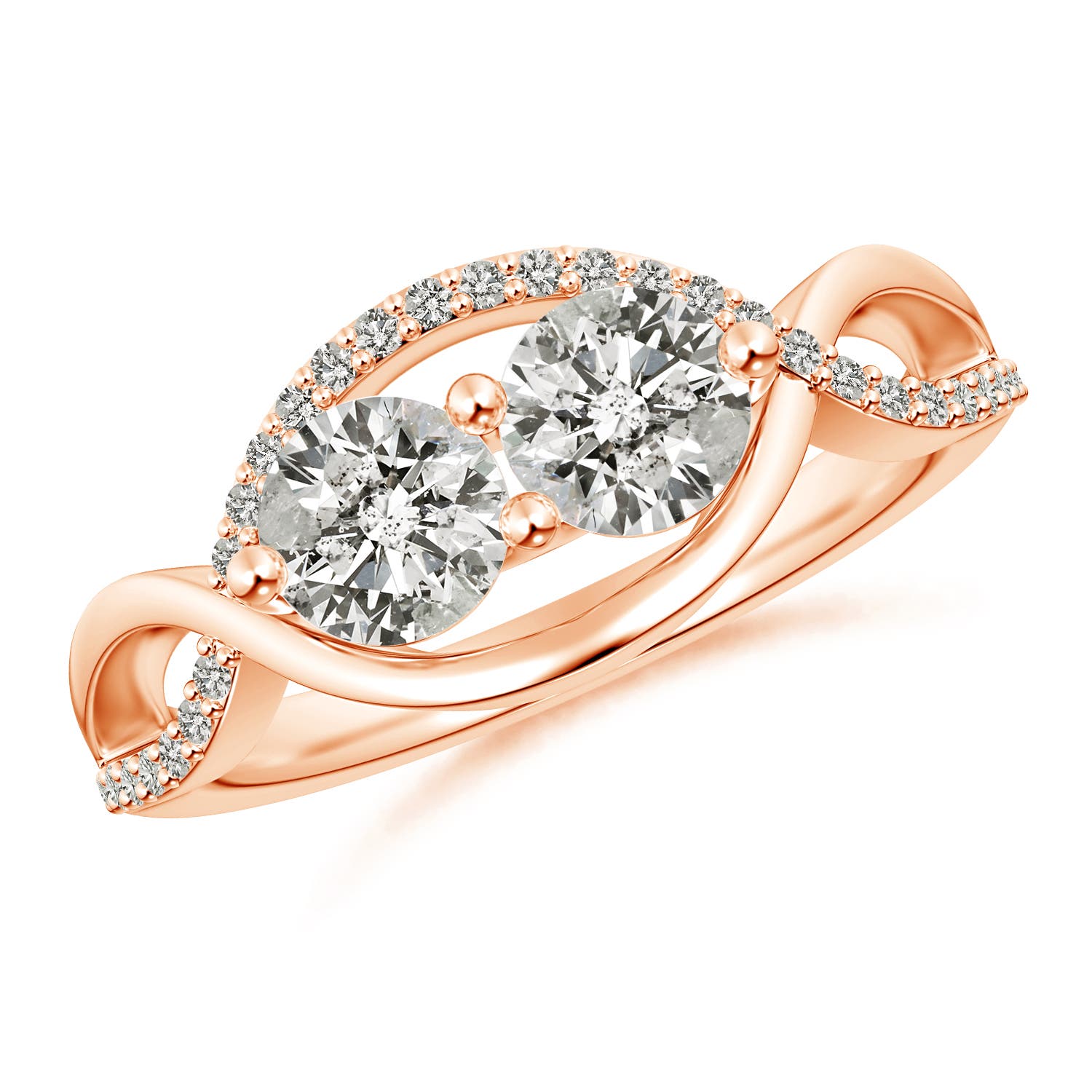 K, I3 / 1.09 CT / 14 KT Rose Gold