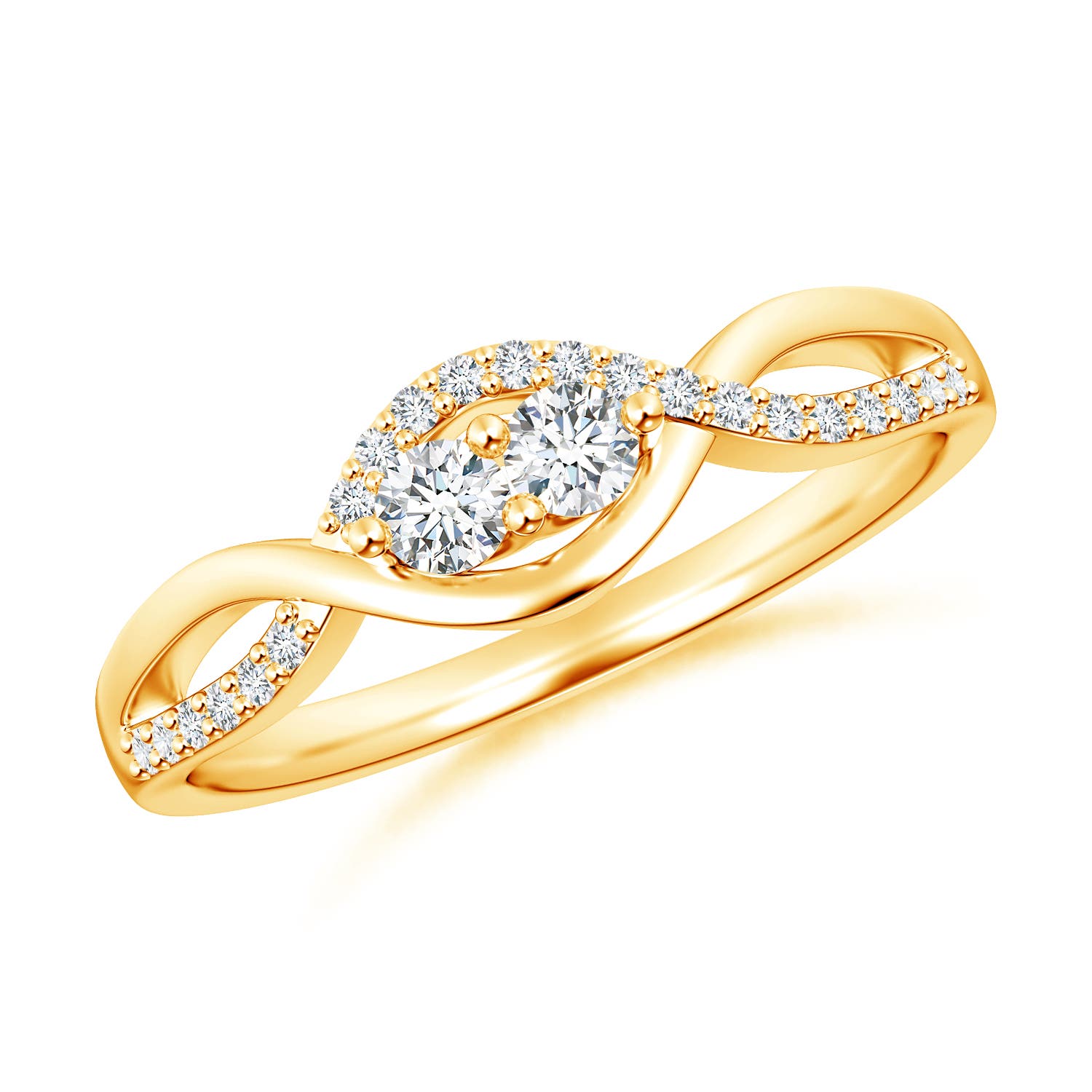 G, VS2 / 0.26 CT / 14 KT Yellow Gold