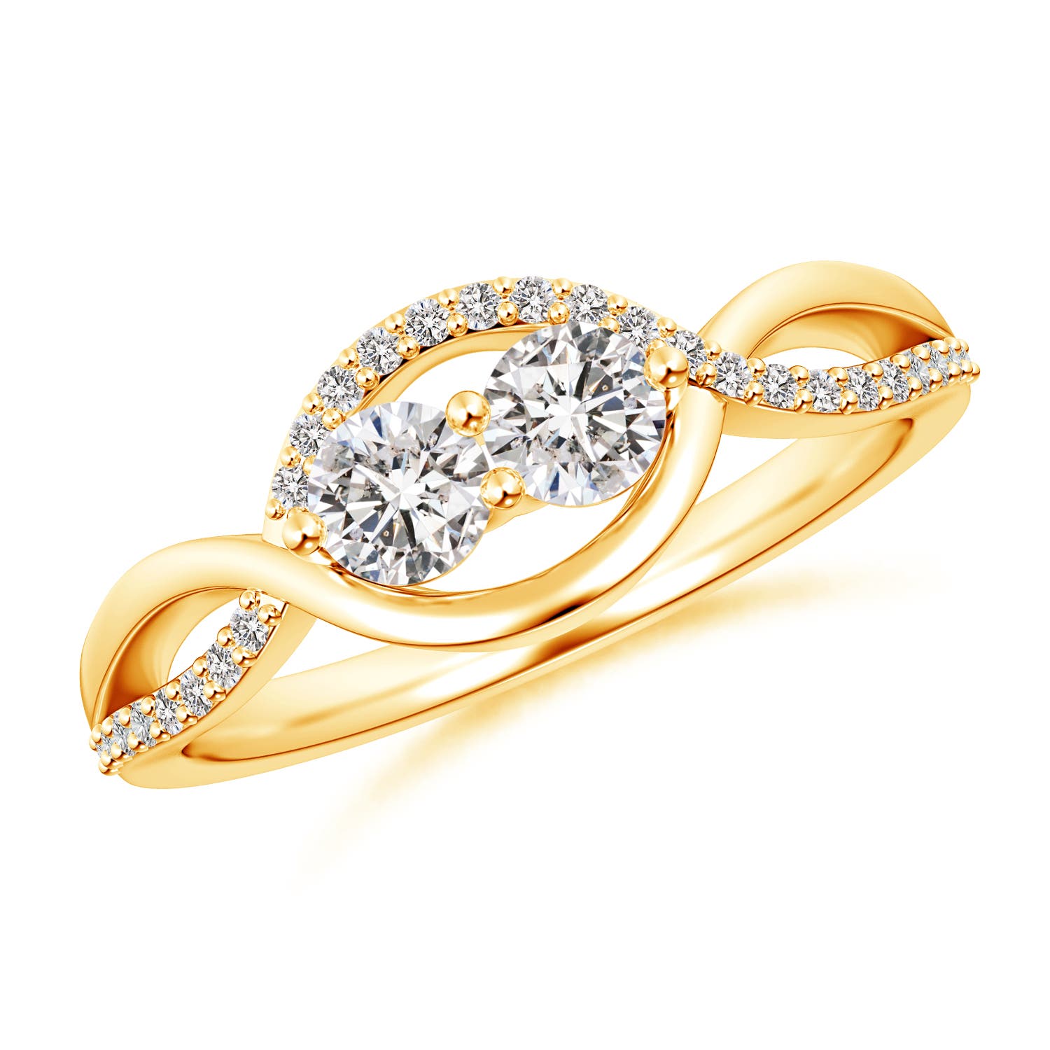 I-J, I1-I2 / 0.54 CT / 14 KT Yellow Gold