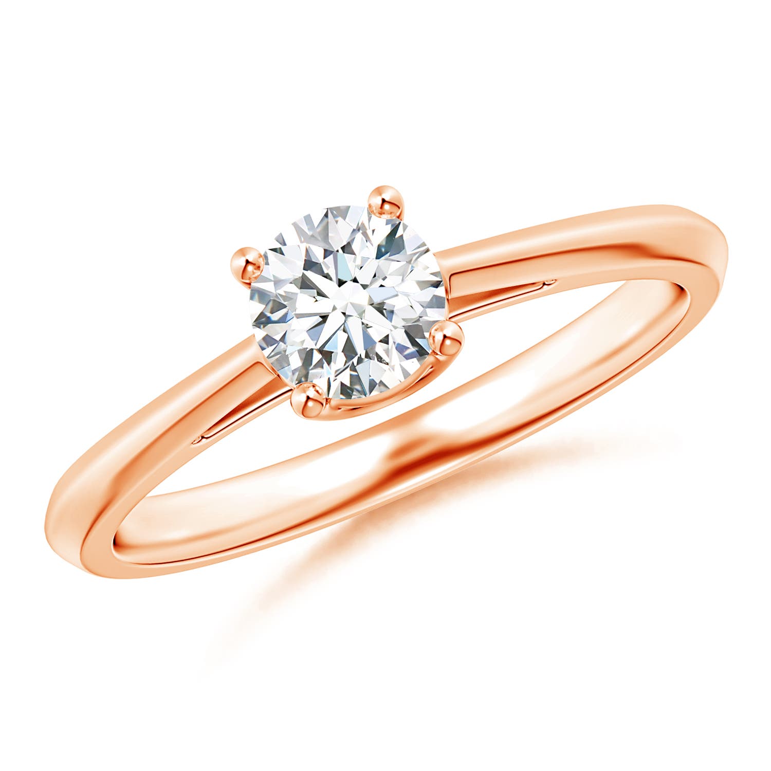 G, VS2 / 0.5 CT / 14 KT Rose Gold