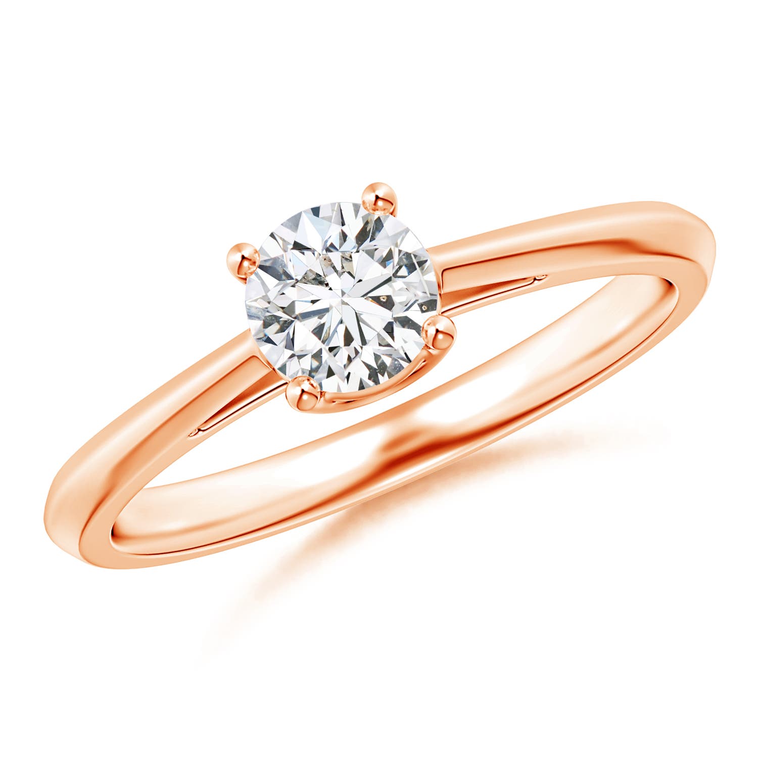 H, SI2 / 0.5 CT / 14 KT Rose Gold