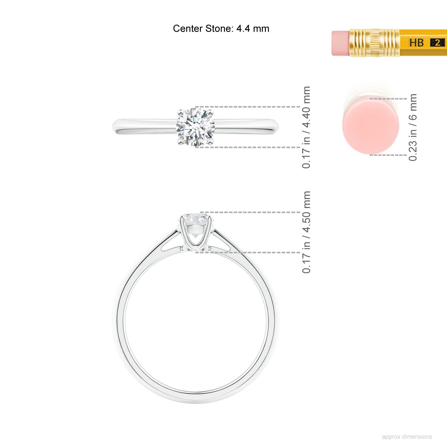 G, VS2 / 0.33 CT / 14 KT White Gold