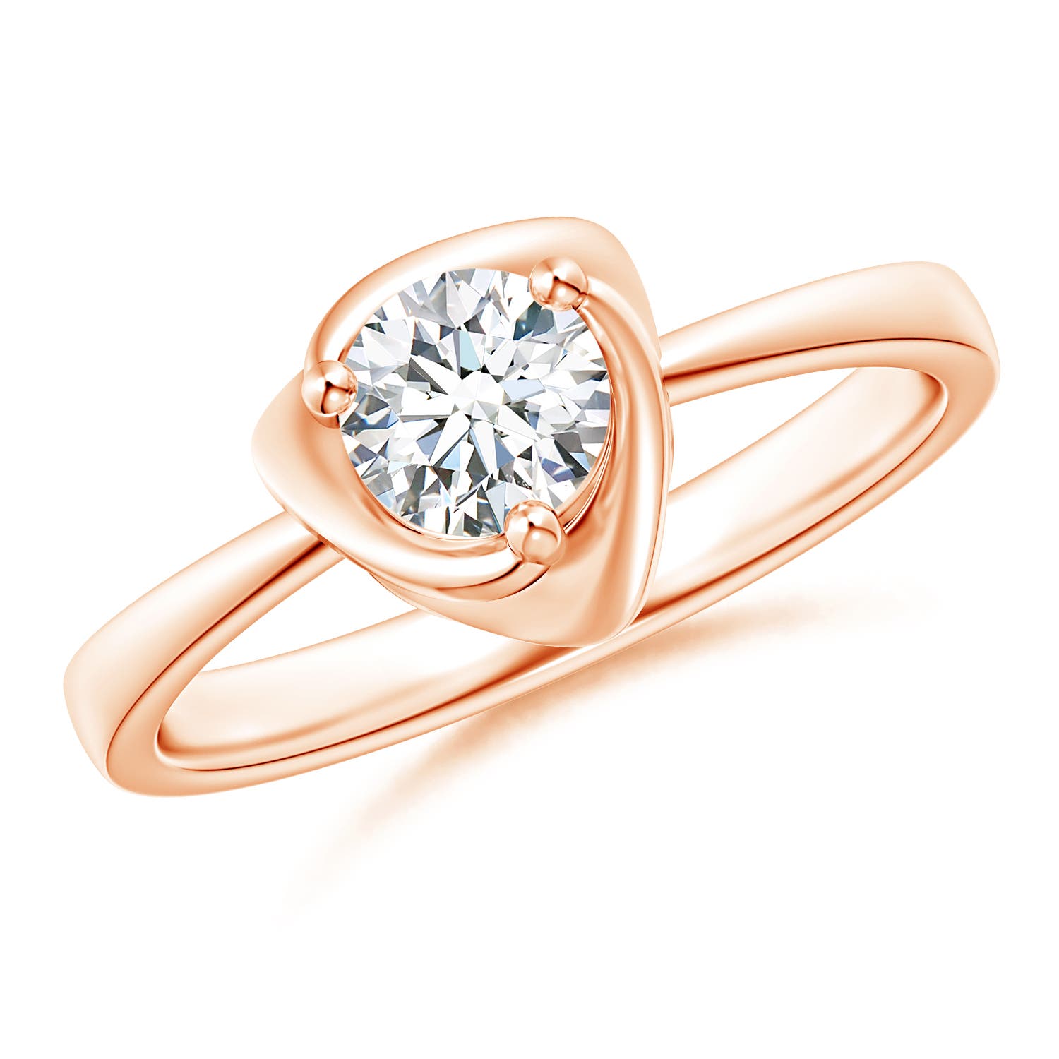 G, VS2 / 0.5 CT / 14 KT Rose Gold