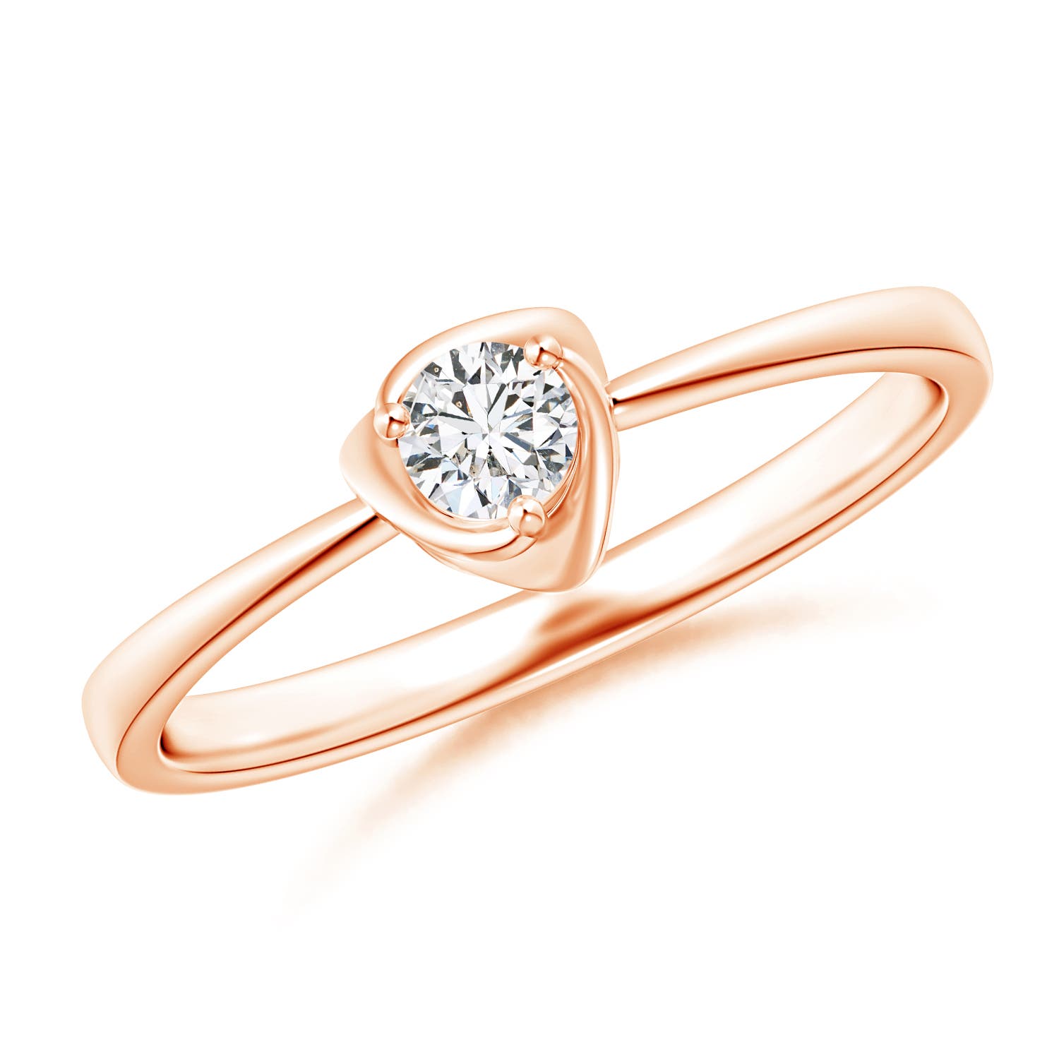 H, SI2 / 0.15 CT / 14 KT Rose Gold