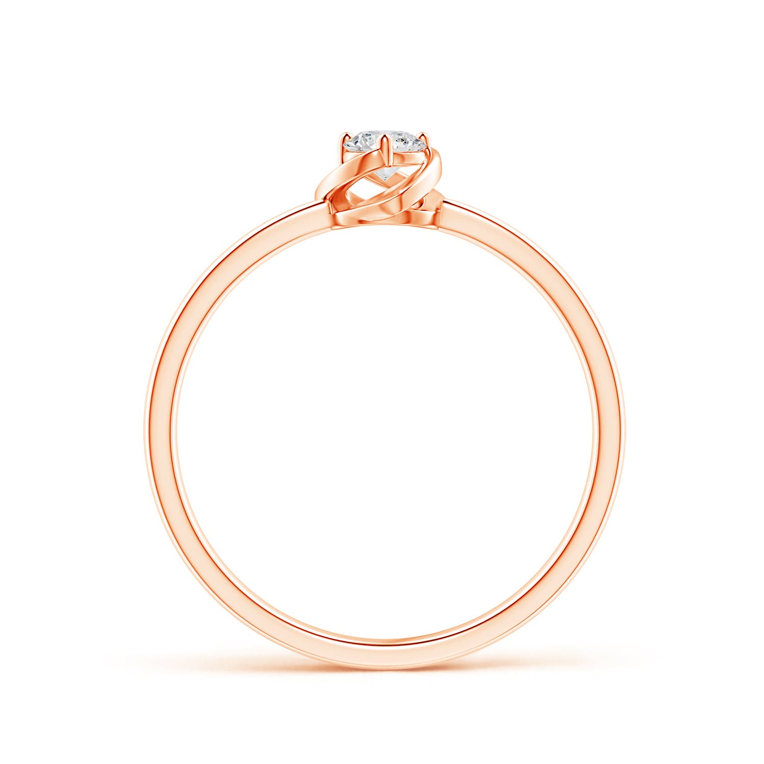 H, SI2 / 0.15 CT / 14 KT Rose Gold