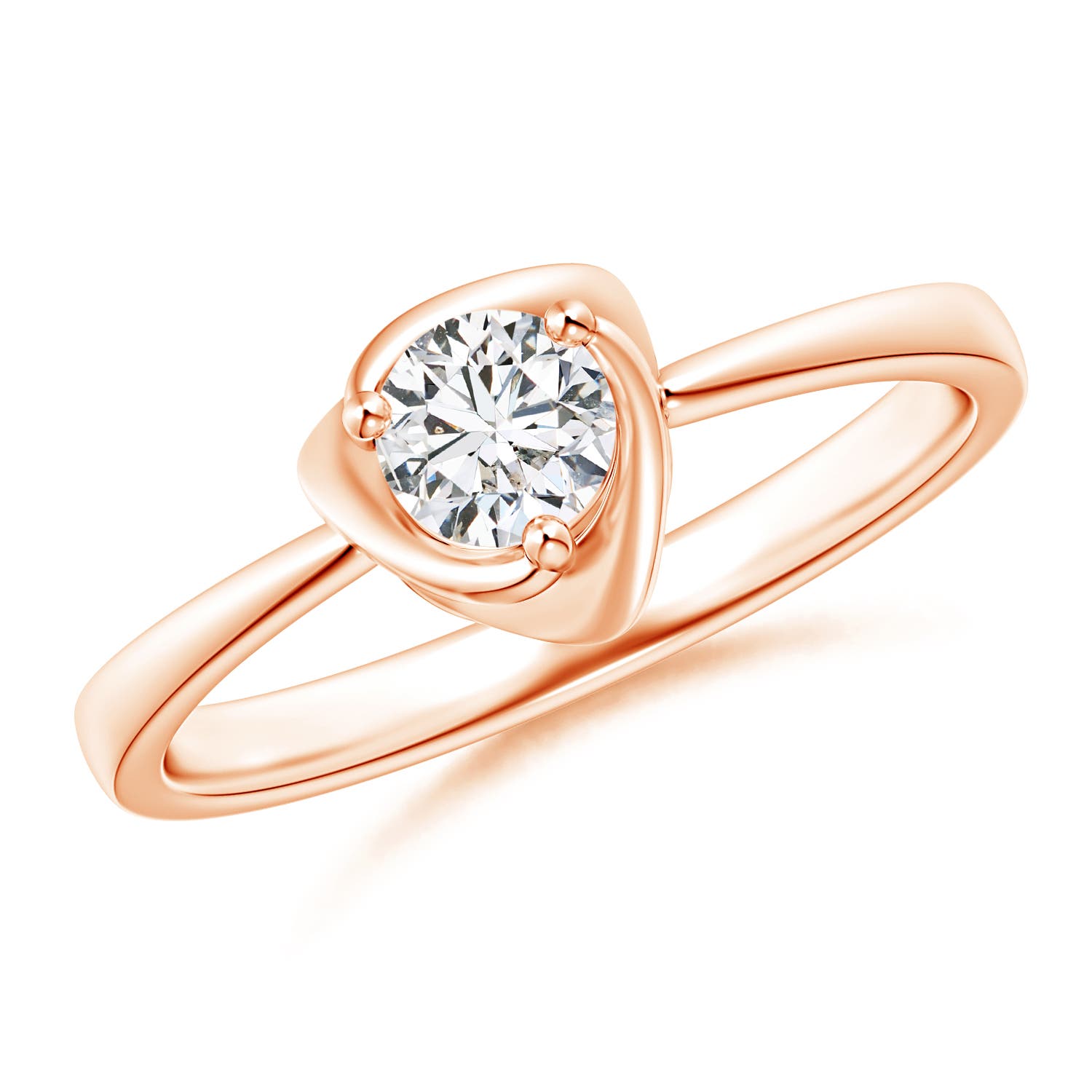 H, SI2 / 0.33 CT / 14 KT Rose Gold