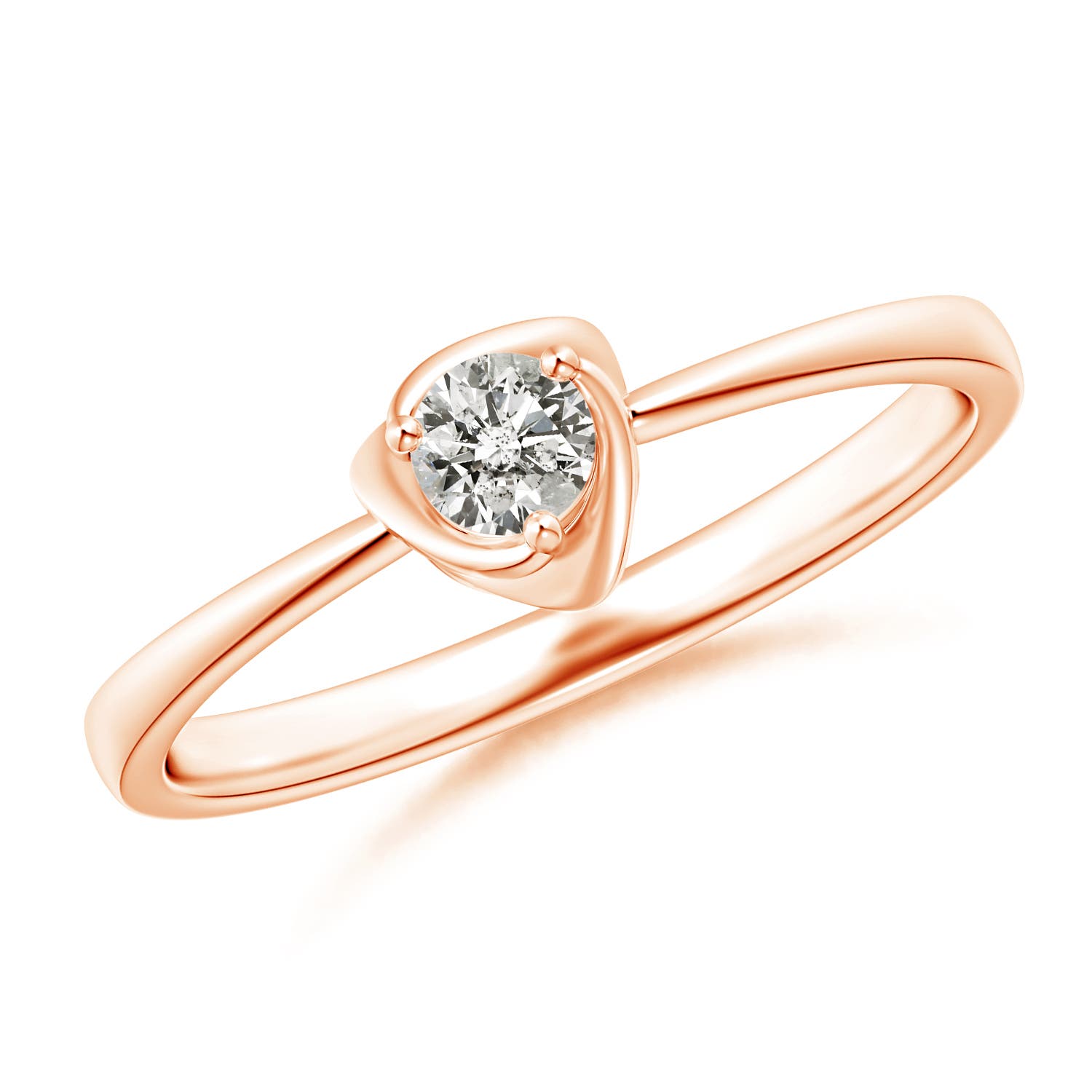 K, I3 / 0.15 CT / 14 KT Rose Gold