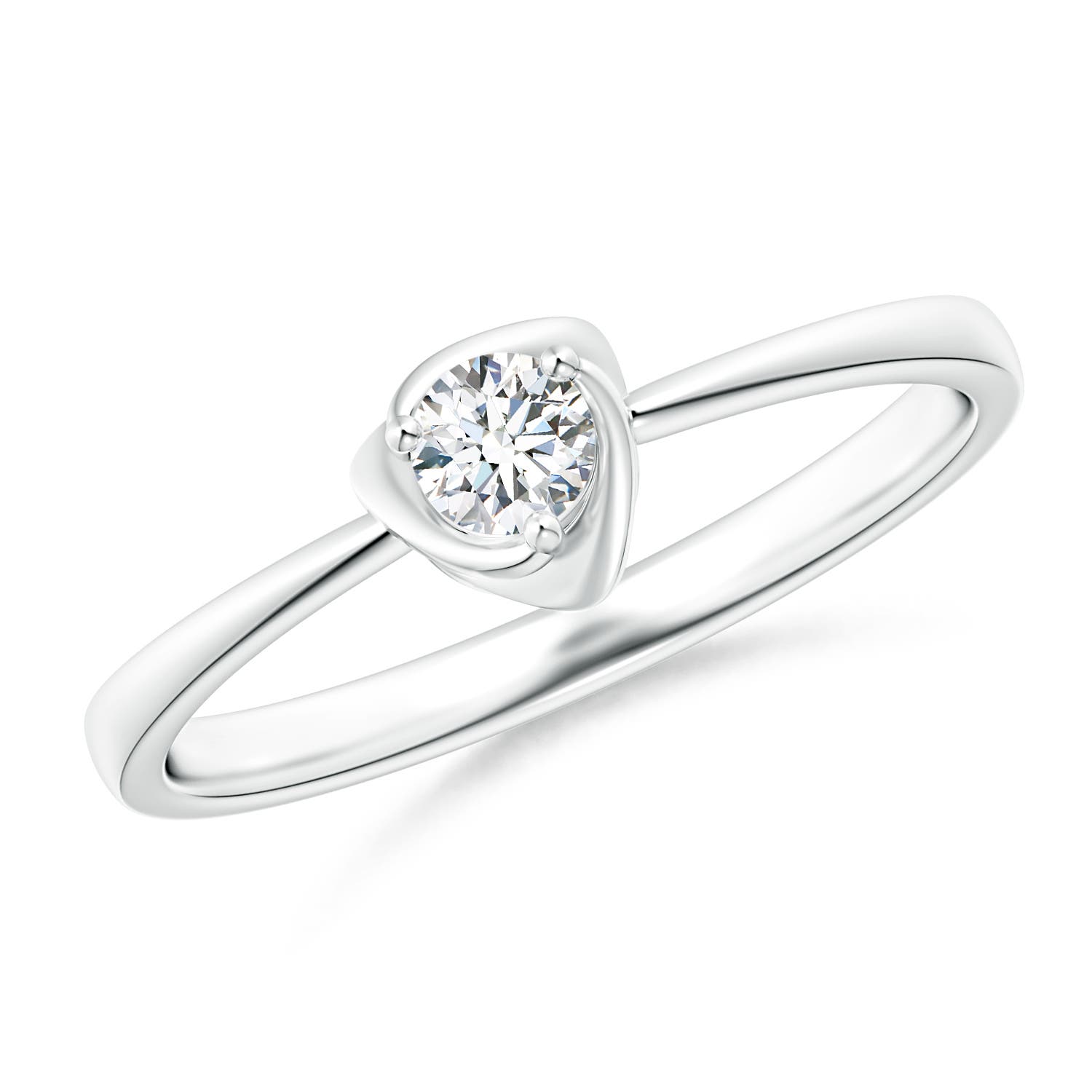 G, VS2 / 0.15 CT / 14 KT White Gold