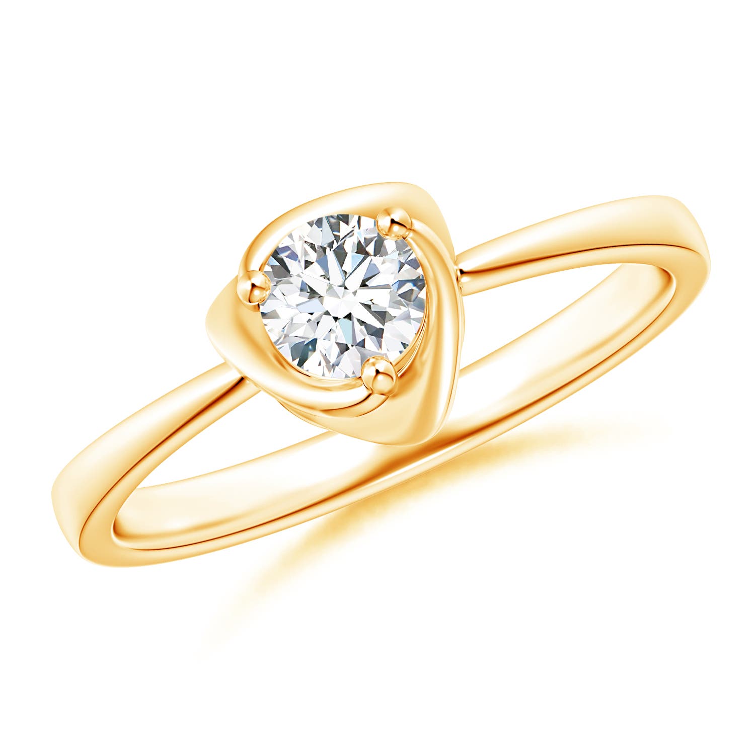 G, VS2 / 0.33 CT / 14 KT Yellow Gold