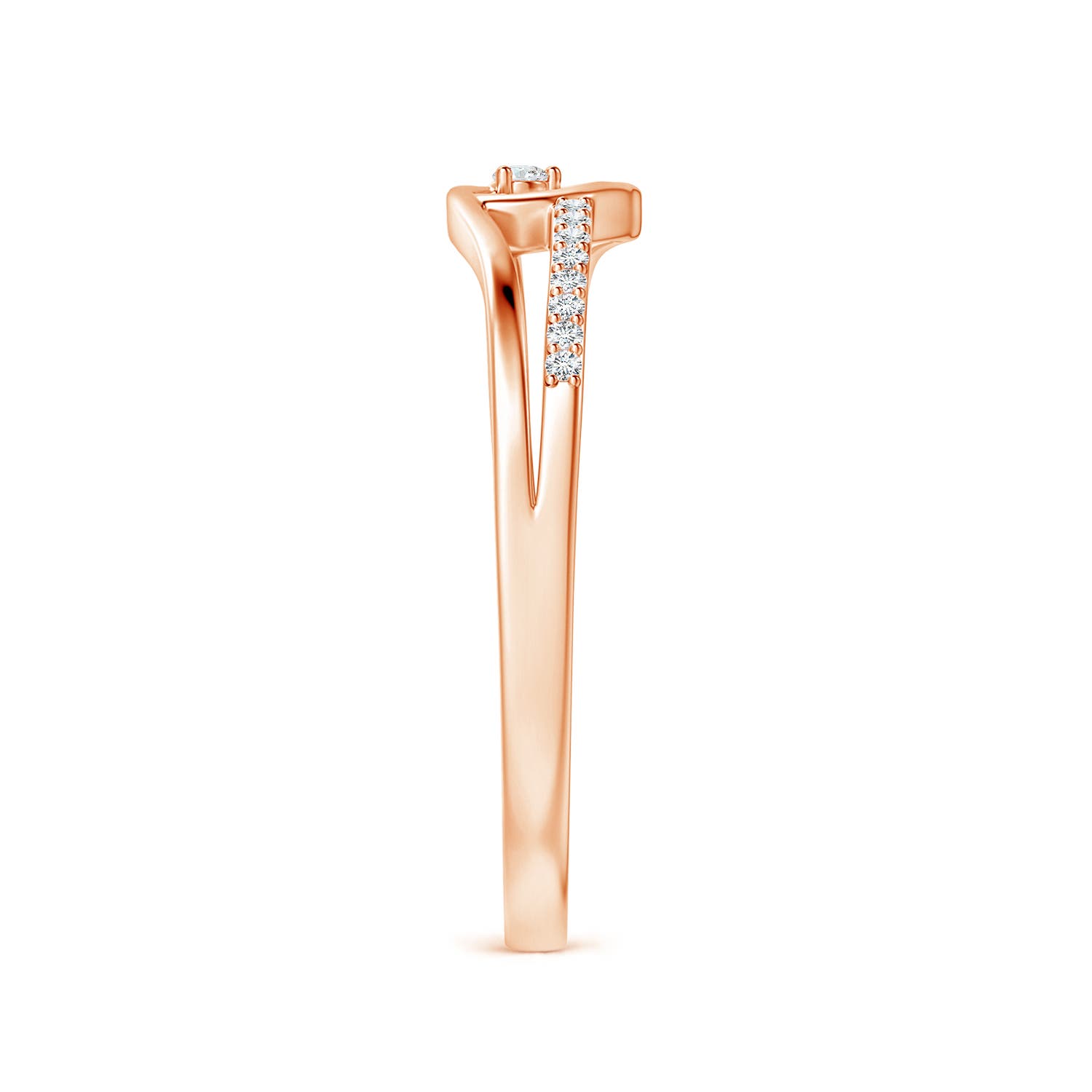 G, VS2 / 0.07 CT / 14 KT Rose Gold