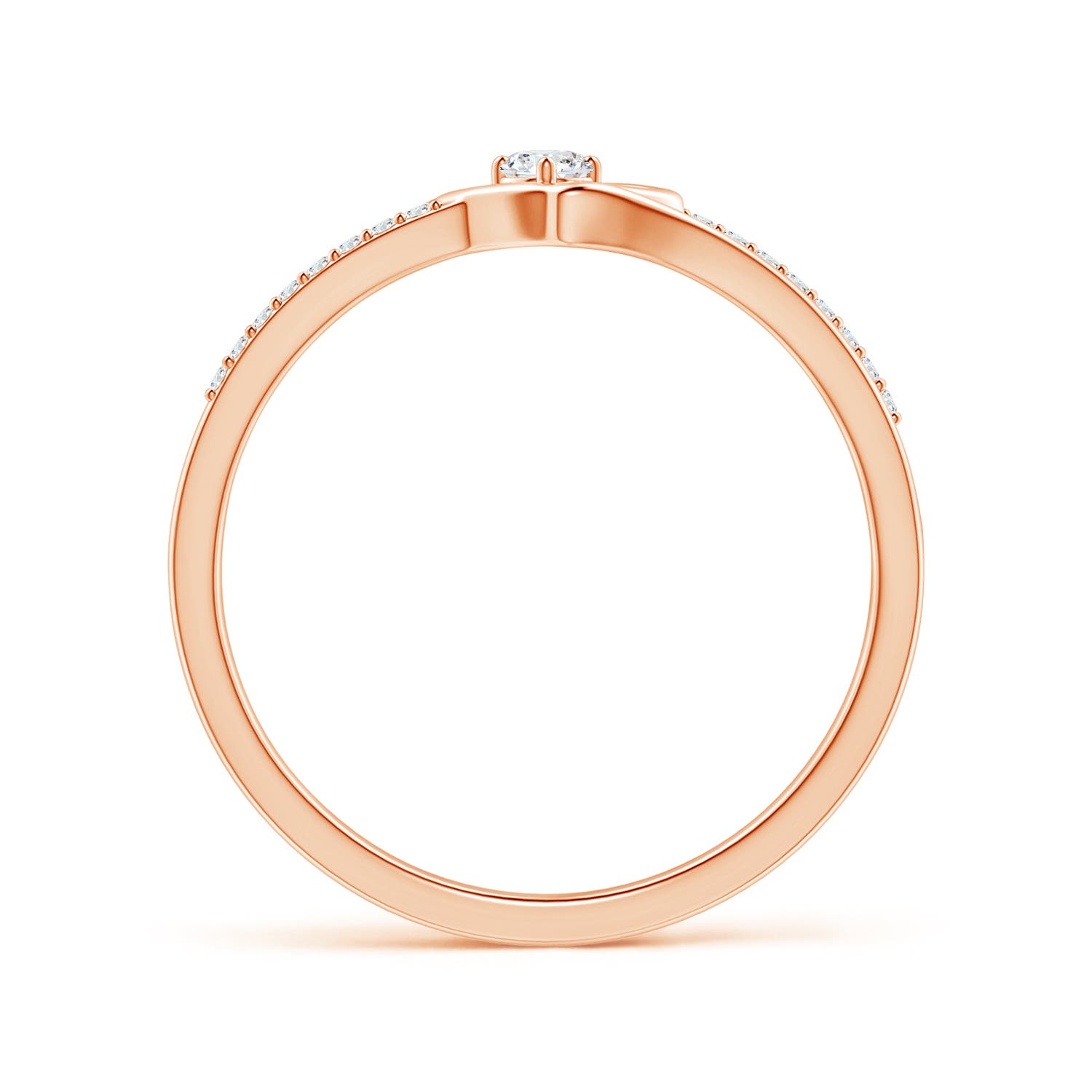 G, VS2 / 0.15 CT / 14 KT Rose Gold